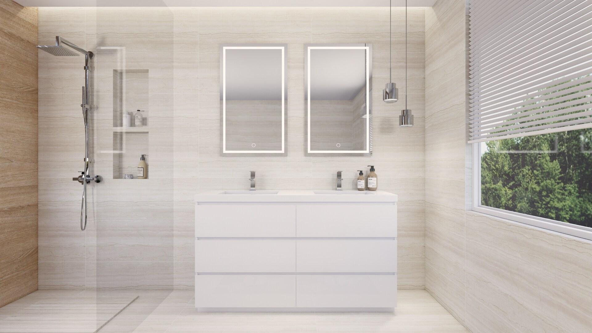 Moreno Bath MOA60D-GW Bath-Vanity-Combo - View #6