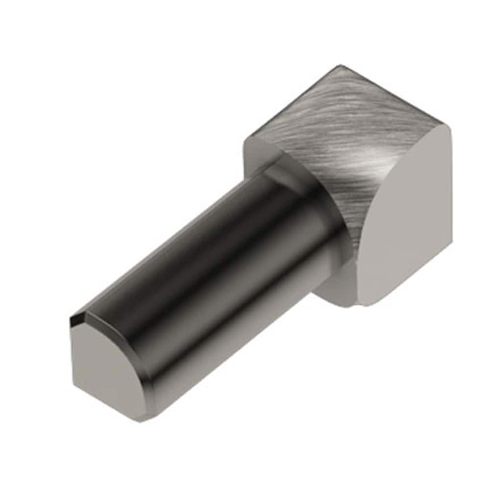 Schluter Systems IV/RO80ATGB Rondec 0.313-in W x 1-in L Brushed nickel anodized aluminum Aluminum Inside corner Tile Edge Trim