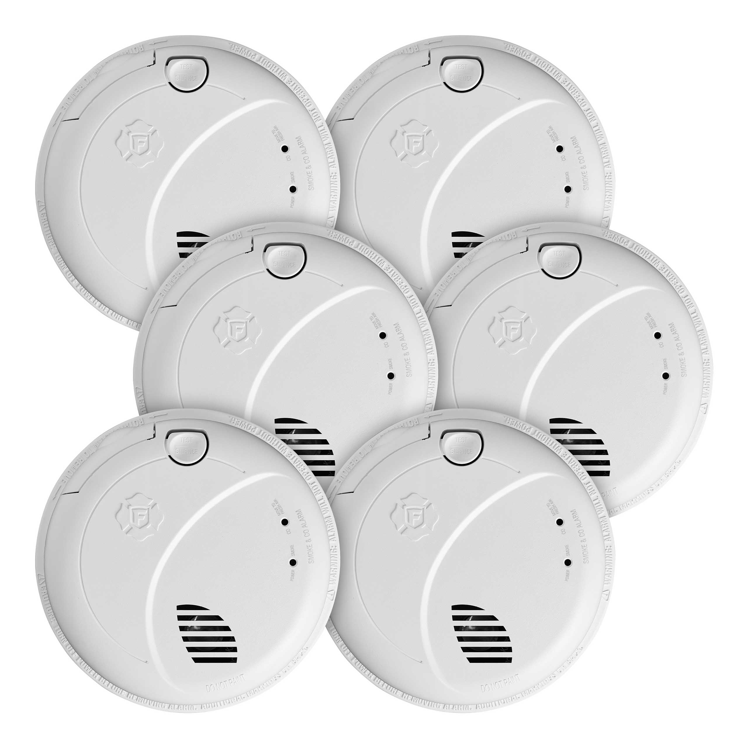 First Alert BRK 10-Year Battery 6-Pack Hardwired Combination Smoke and Carbon Monoxide Detector 1046885 Sansujyuku sansujyuku.com