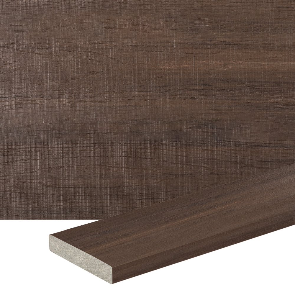 TimberTech ADB15520AW Landmark 1-in x 6-in x 20-ft American Walnut Square PVC Deck Board