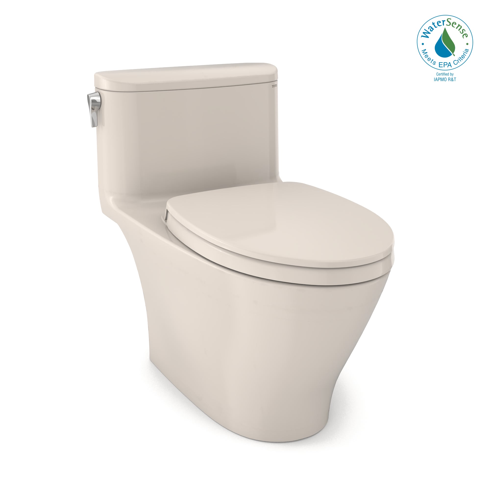 TOTO Nexus Sedona Beige Elongated Chair Height WaterSense Soft Close Toilet  12-in Rough-In 1.28-GPF in the Toilets department at