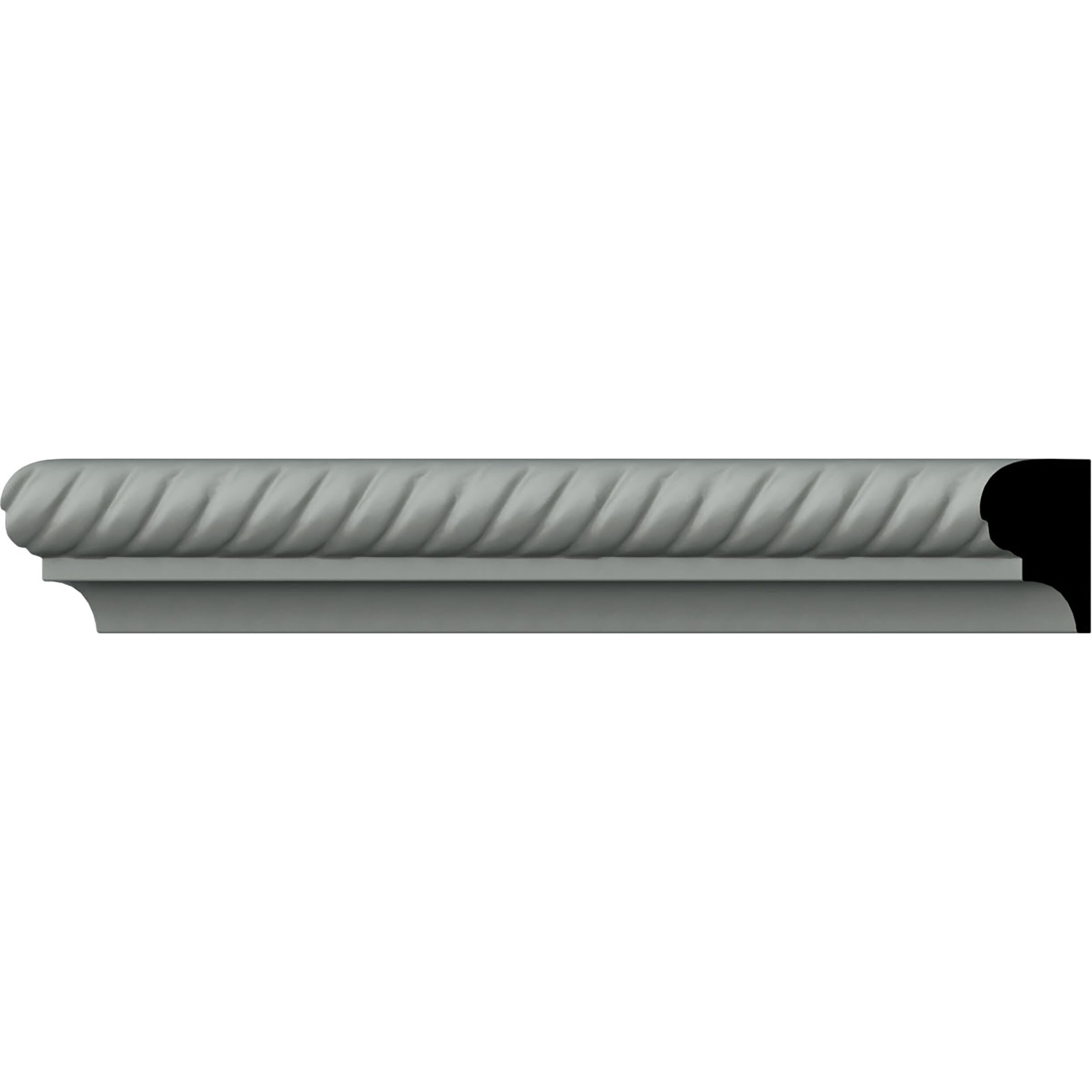 Alexandria White Urethane Decorative Chair Rail Moulding