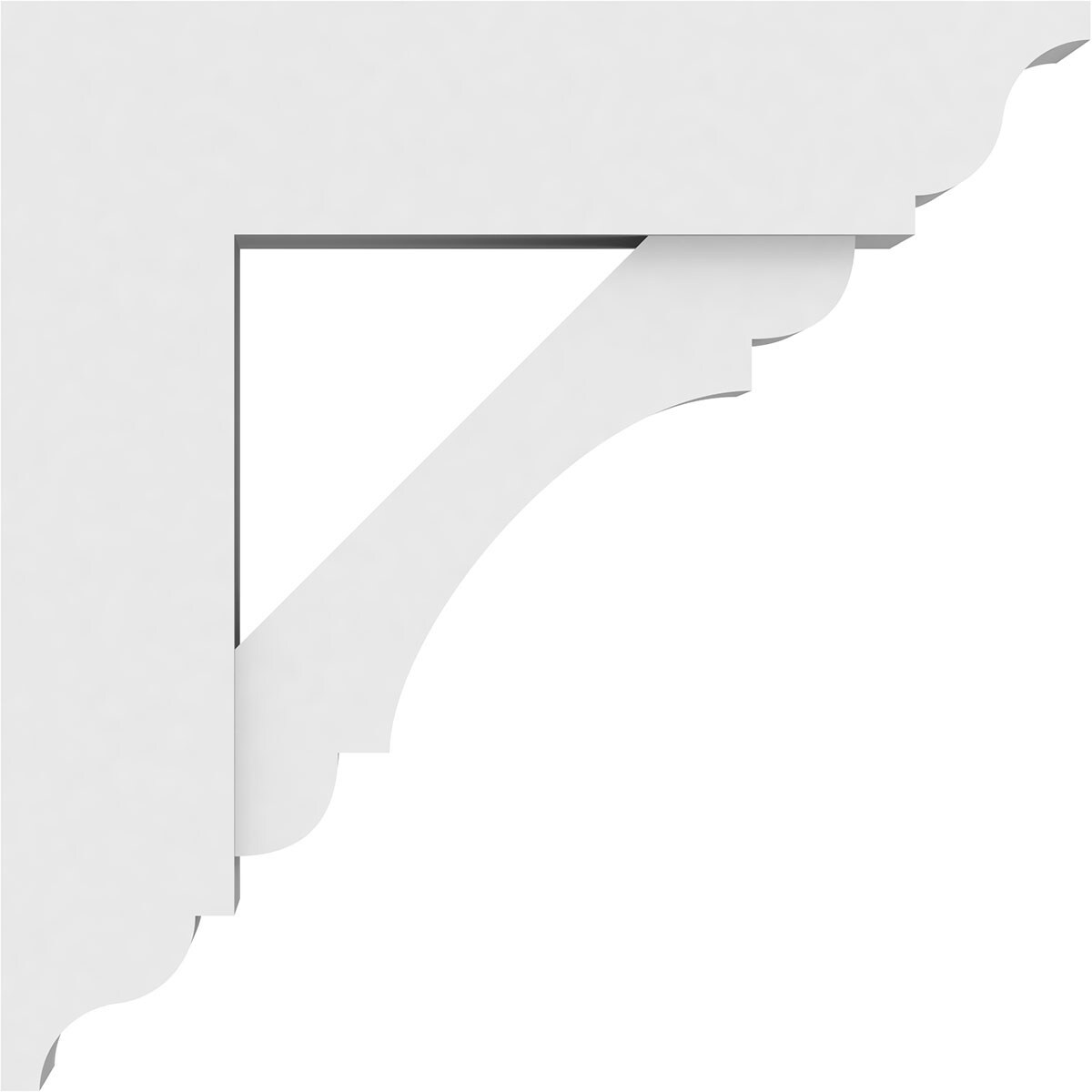 Ekena Millwork BKTP03X14X14OLY01 Exterior-Brackets-Braces - View #3