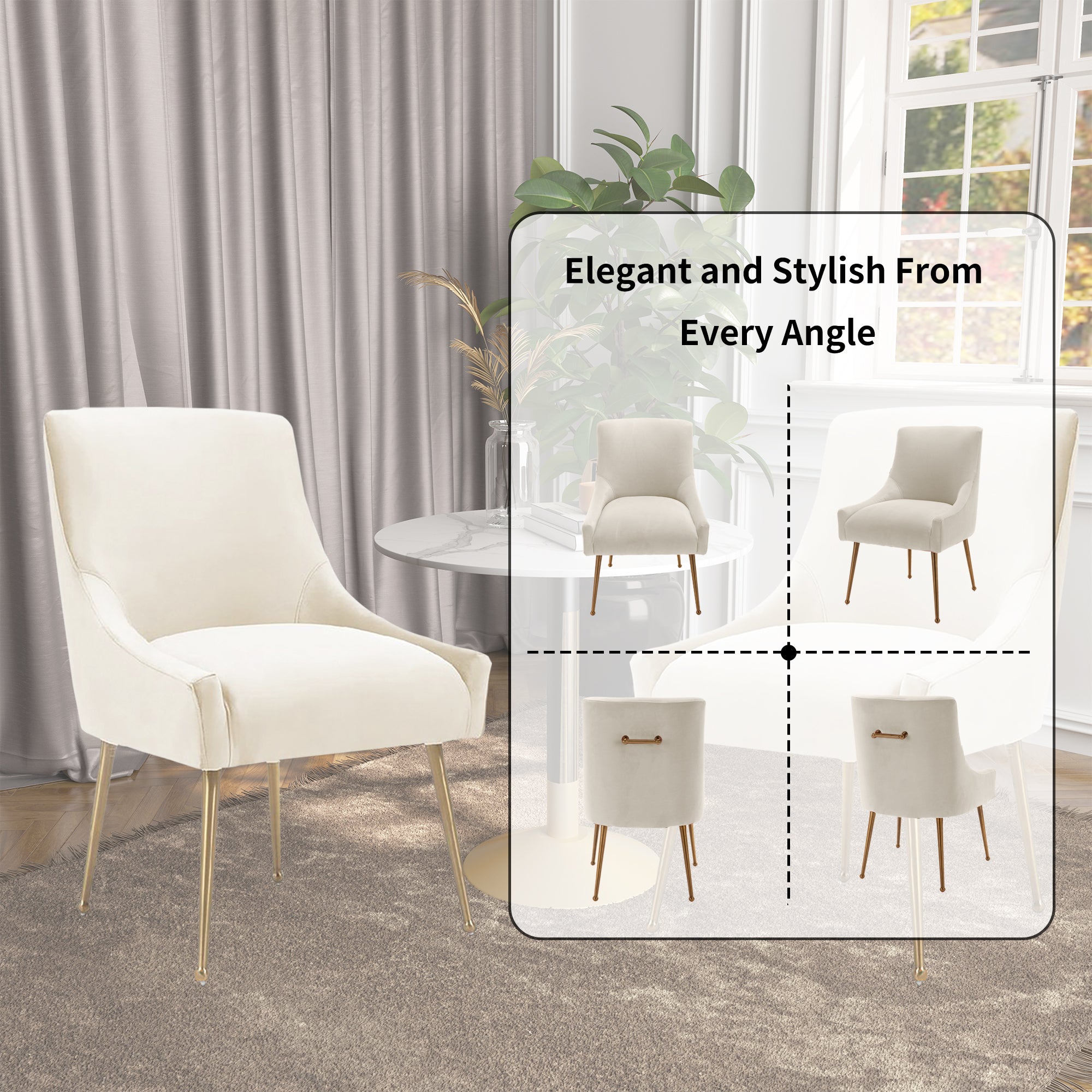 Boyel Living HFSN-700BEIGE Dining-Chairs - View #7
