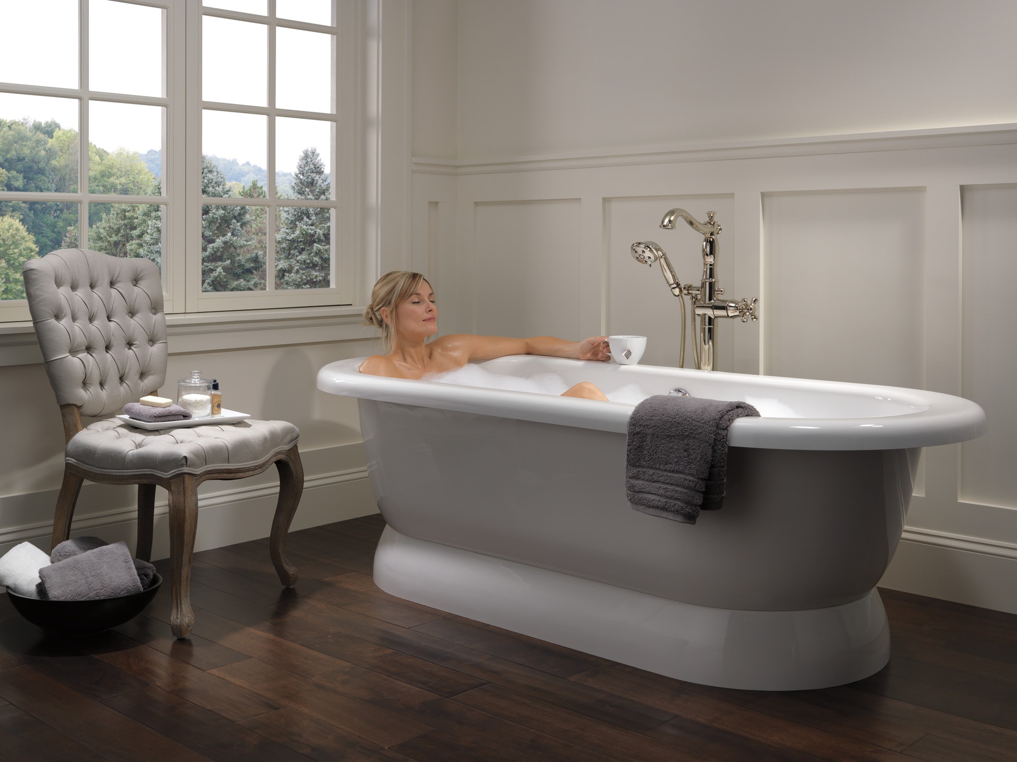 Delta T4797-PNFL-LHP Roman-Tub-Faucets - View #10