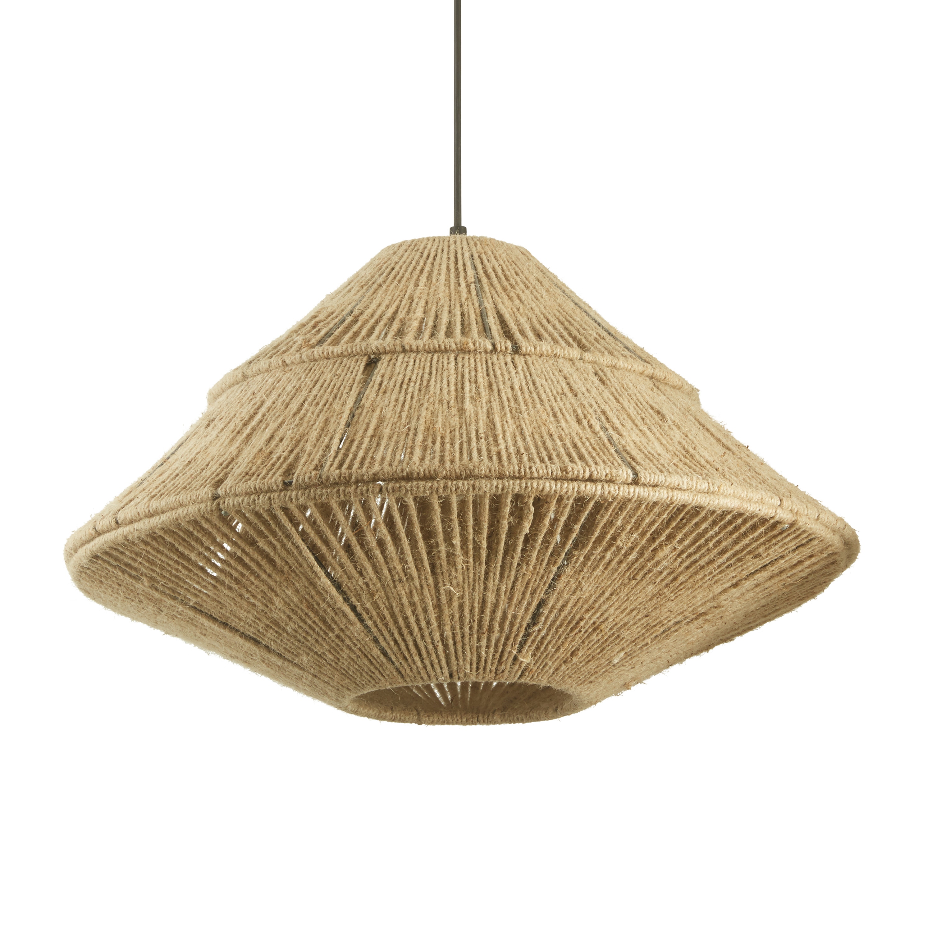 River of Goods 20852 Pendant Lighting 1 -Light Black Bohemian/global Cone Mini Hanging Pendant light