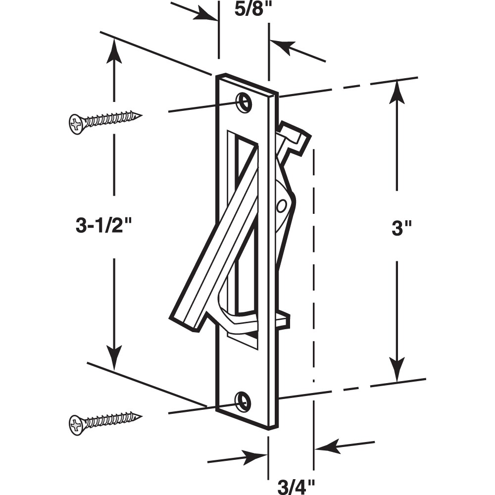 Prime-Line N 6768 Pocket-Door-Pulls - View #2