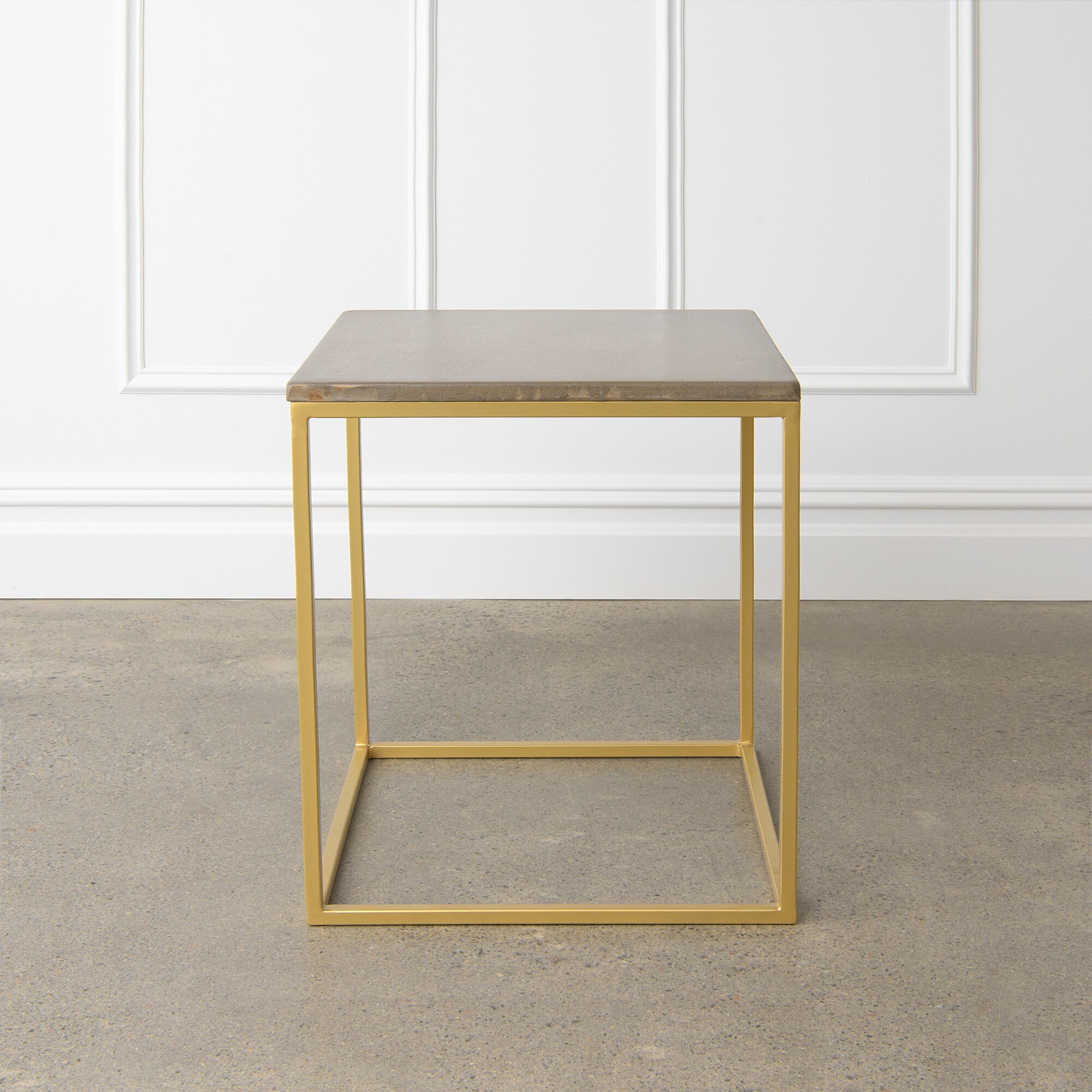 Best Home Fashion TABLE-PRINCE07-CONC End-Tables - View #3