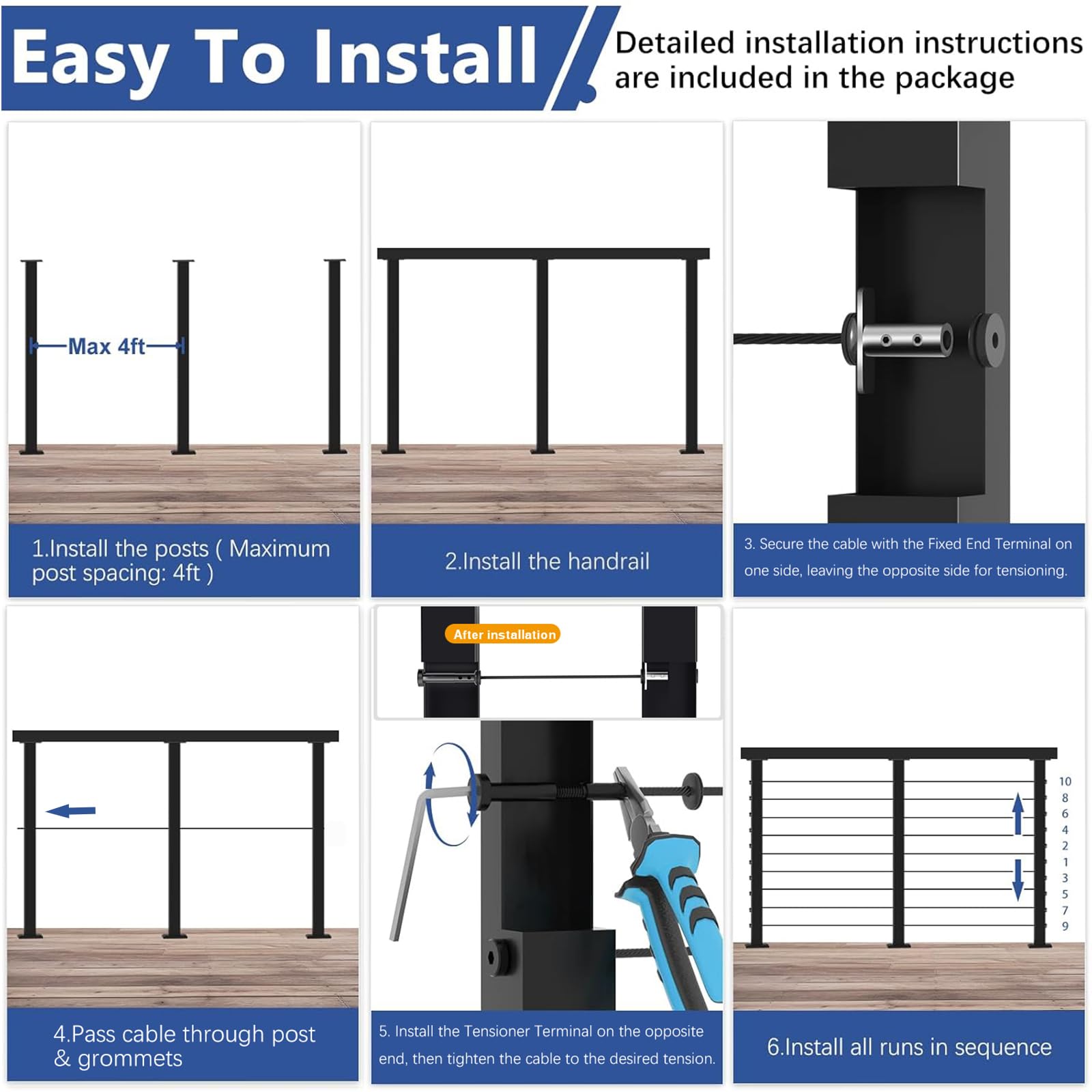 Misopily LMS0711M044 Stair-Railing-Kits - View #9
