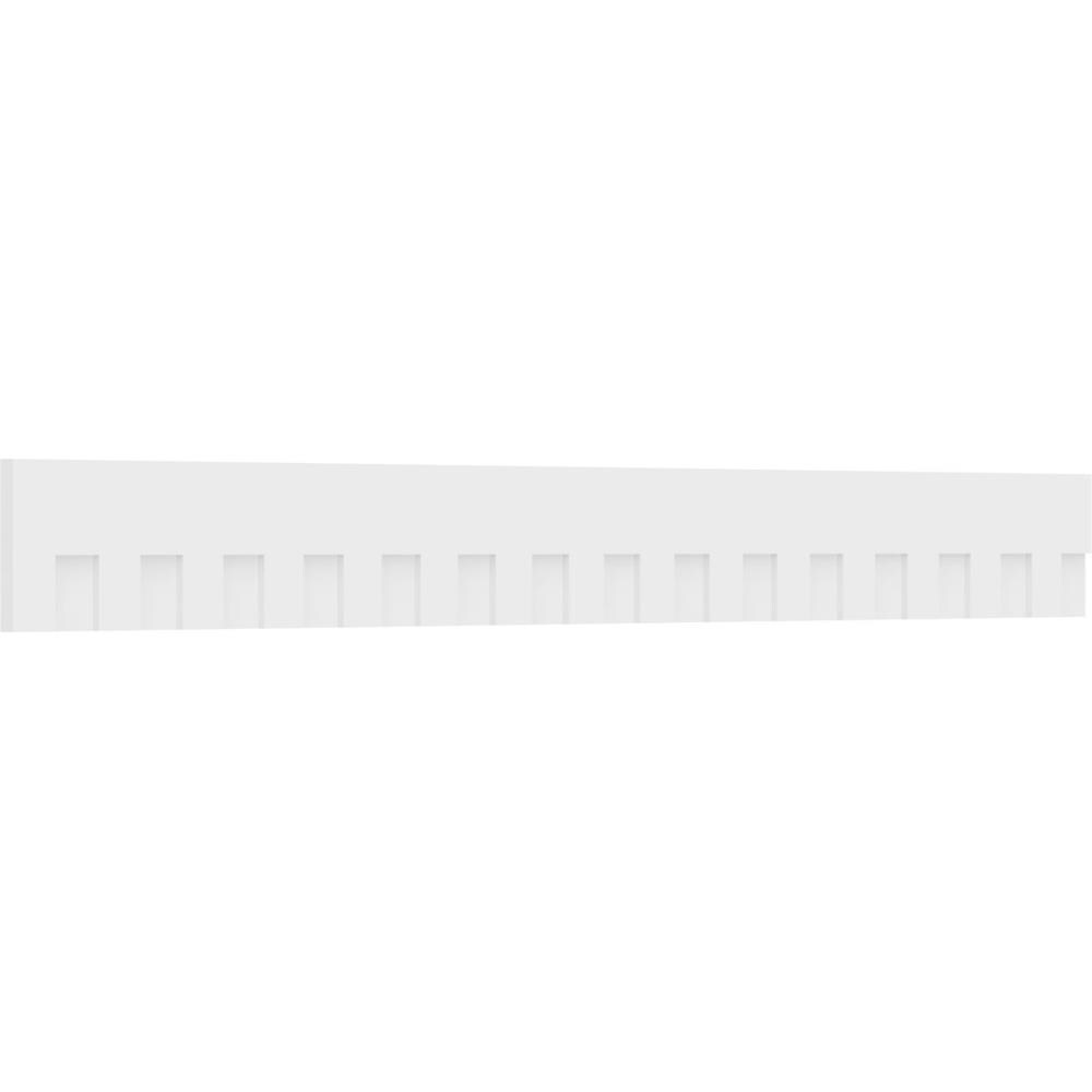 Ekena Millwork DENP09ELZ01 Elizabeth 9-in x 7-ft 6-in Unfinished PVC Running trim Moulding