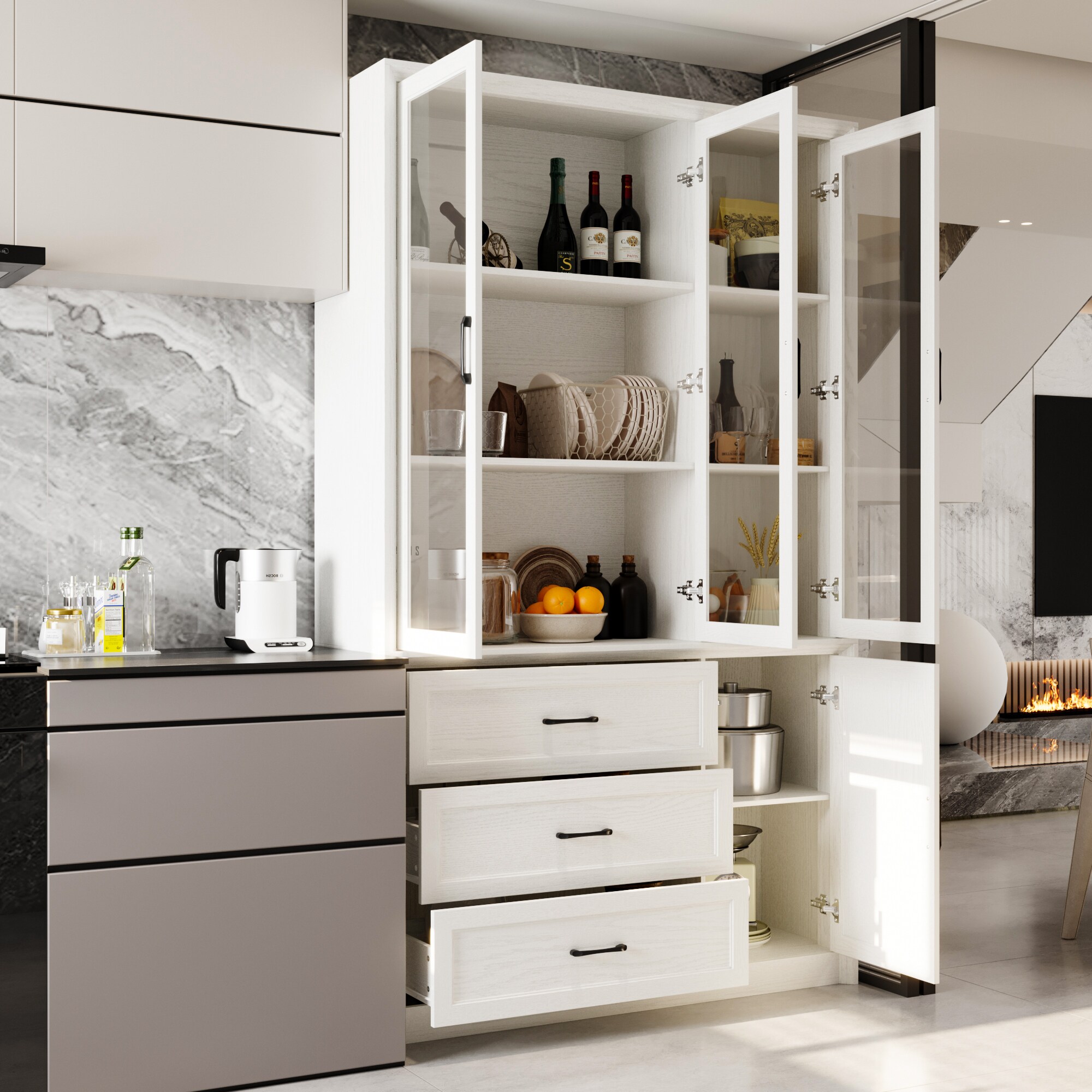 Homsee V-KF200306-01-AB Dining-Kitchen-Storarge - View #4