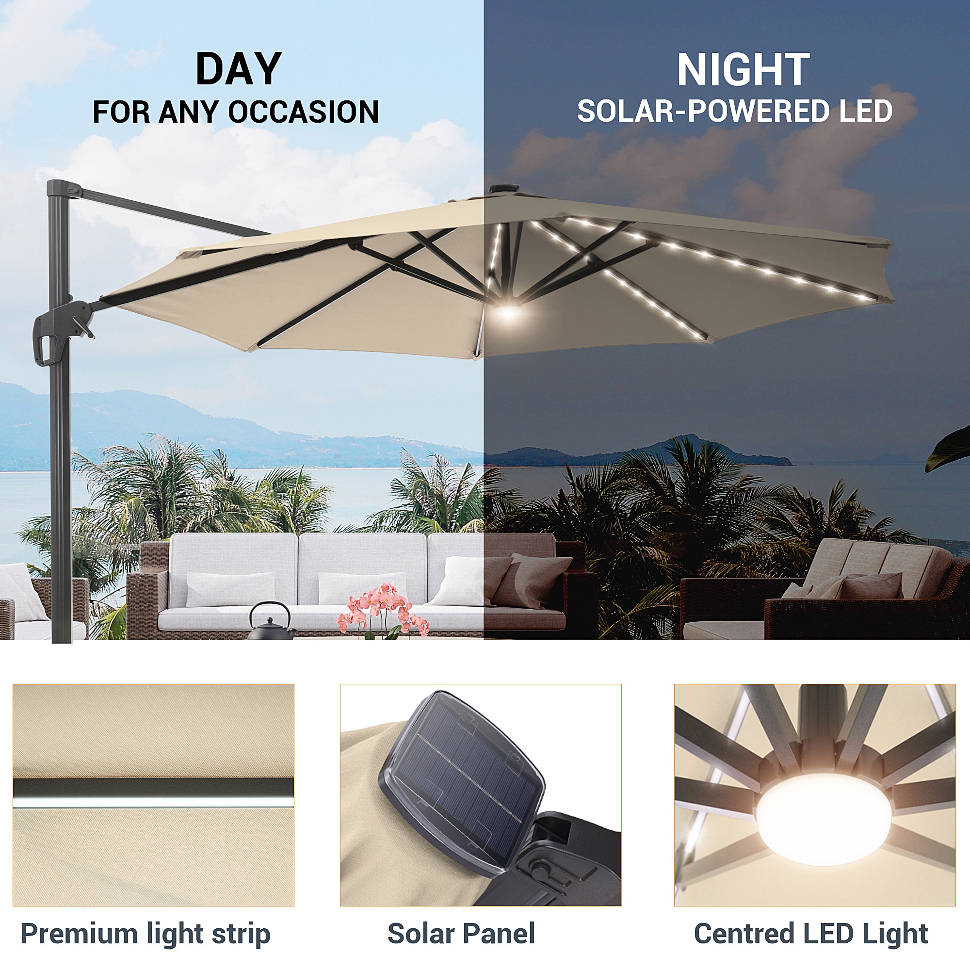 Sonkuki SD-LED140BG-BASE Umbrellas-2 - View #7