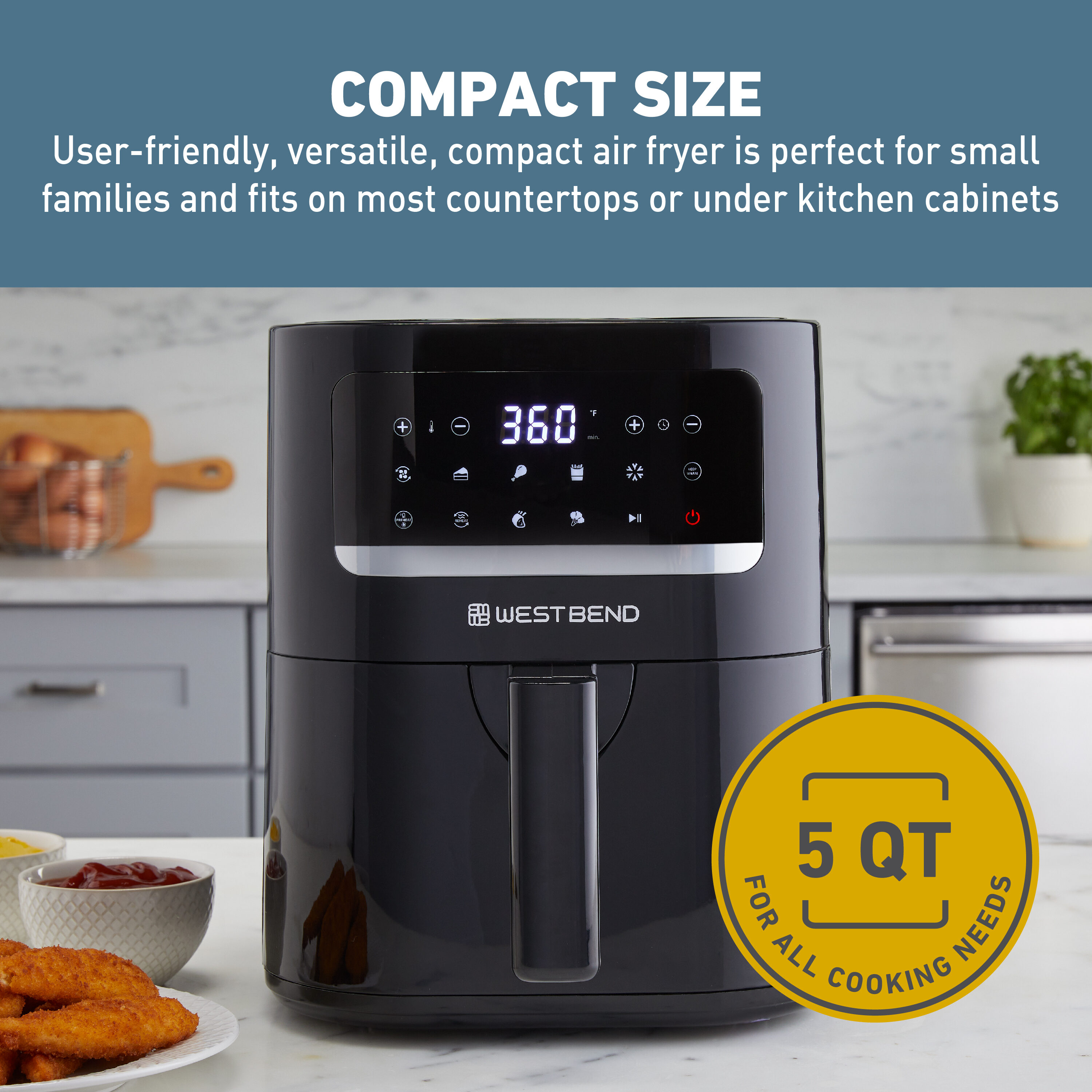 Perfection You Can See Kalorik® 7-QT Touchscreen Air Fryer with Window