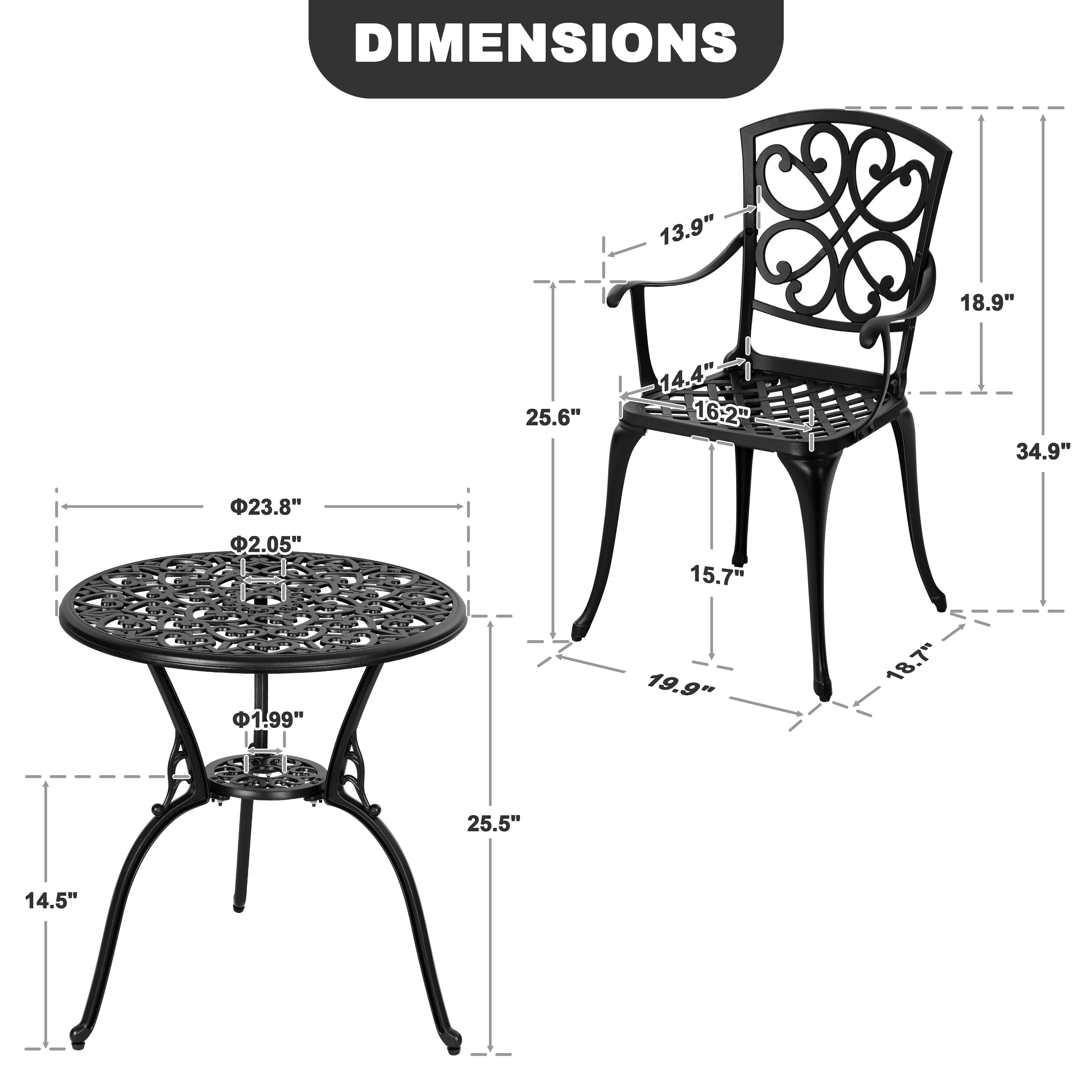 Nuu Garden SDAA003-301 Patio-Conversation-Sets - View #3