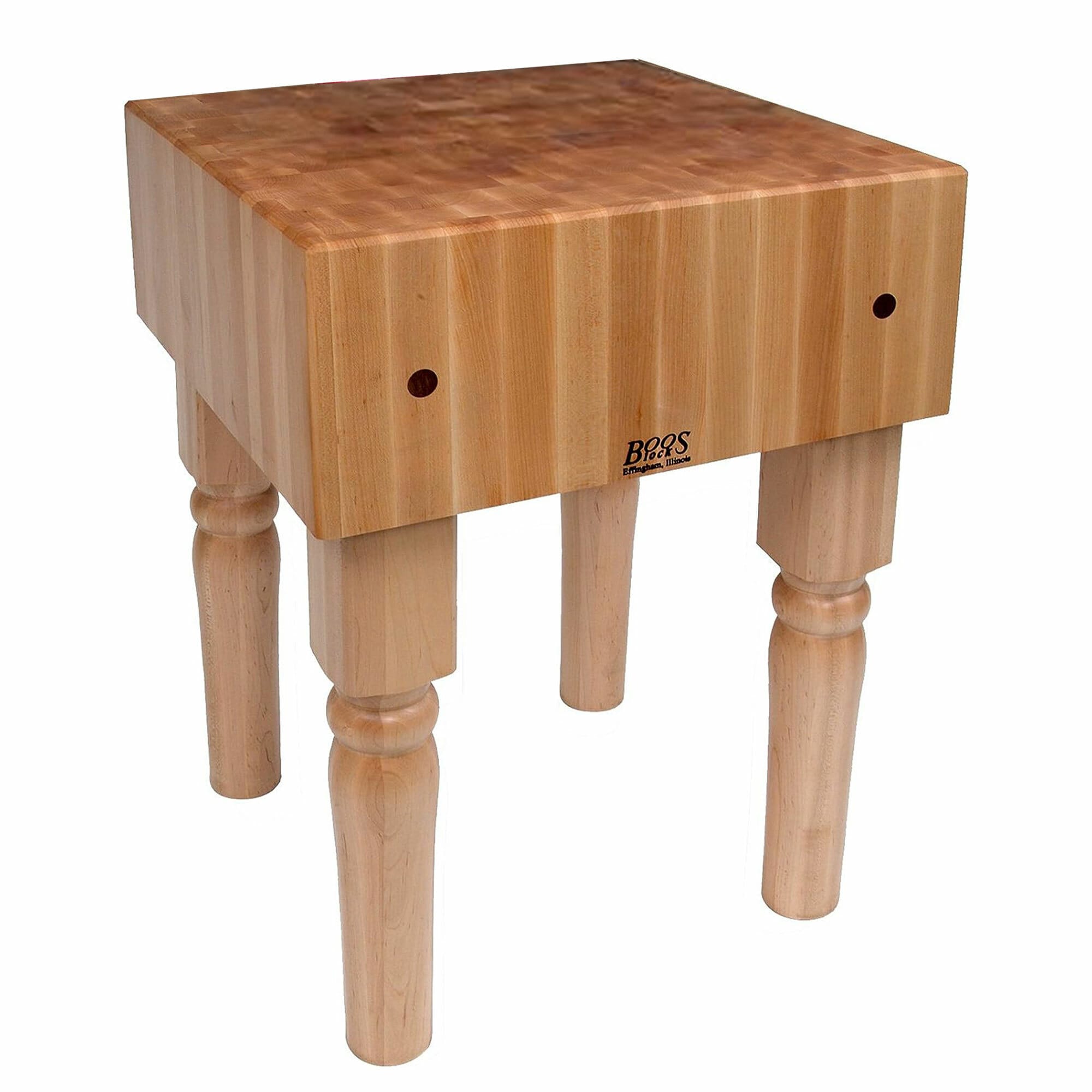 John Boos 323928 Brown Wood Base with Wood Wood Top Prep Table ( 18-Inches x 18-Inches x 34-Inches )
