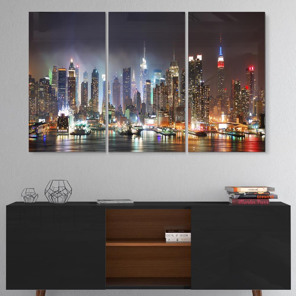 Designart 28-in H x 36-in W Cityscape Metal Print in the Wall Art ...