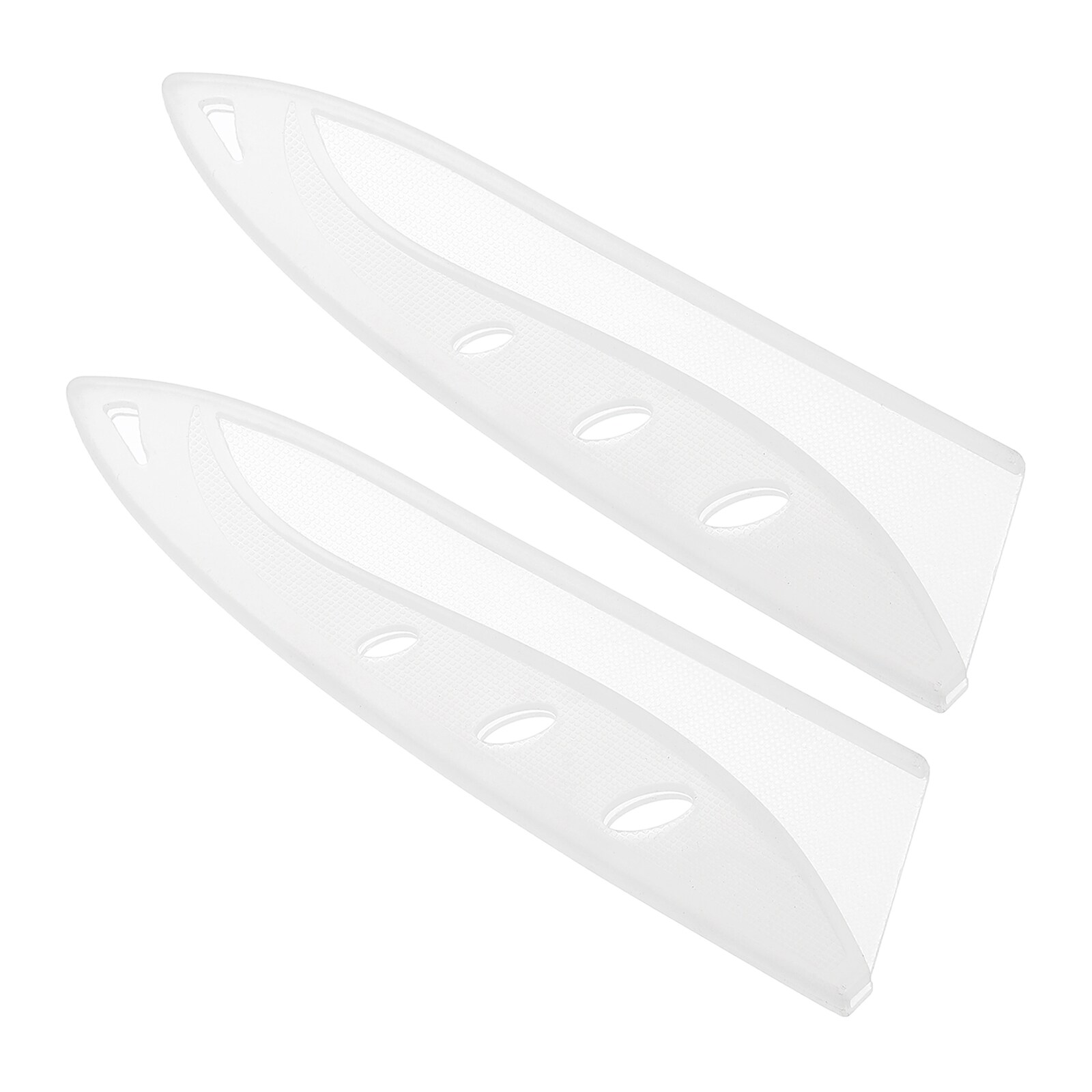 Unique Bargains 2pcs PP Safety Knife Cover Sleeves Blade Edge Guards Protectors Universal Knife Sheath for 6 Inch Kitchen Knife White