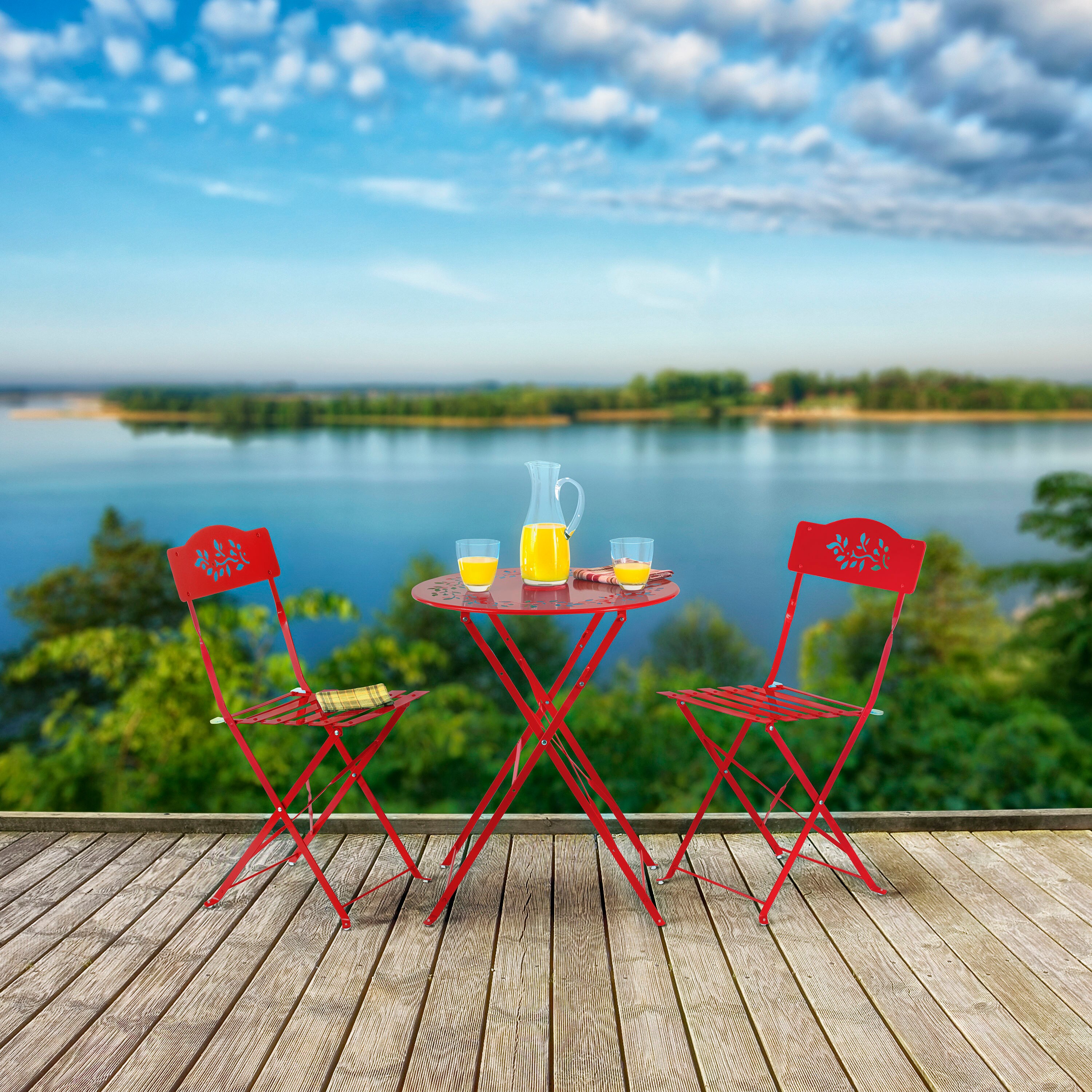 Alpine Corporation MSY100A-RD Patio-Dining-Sets - View #2