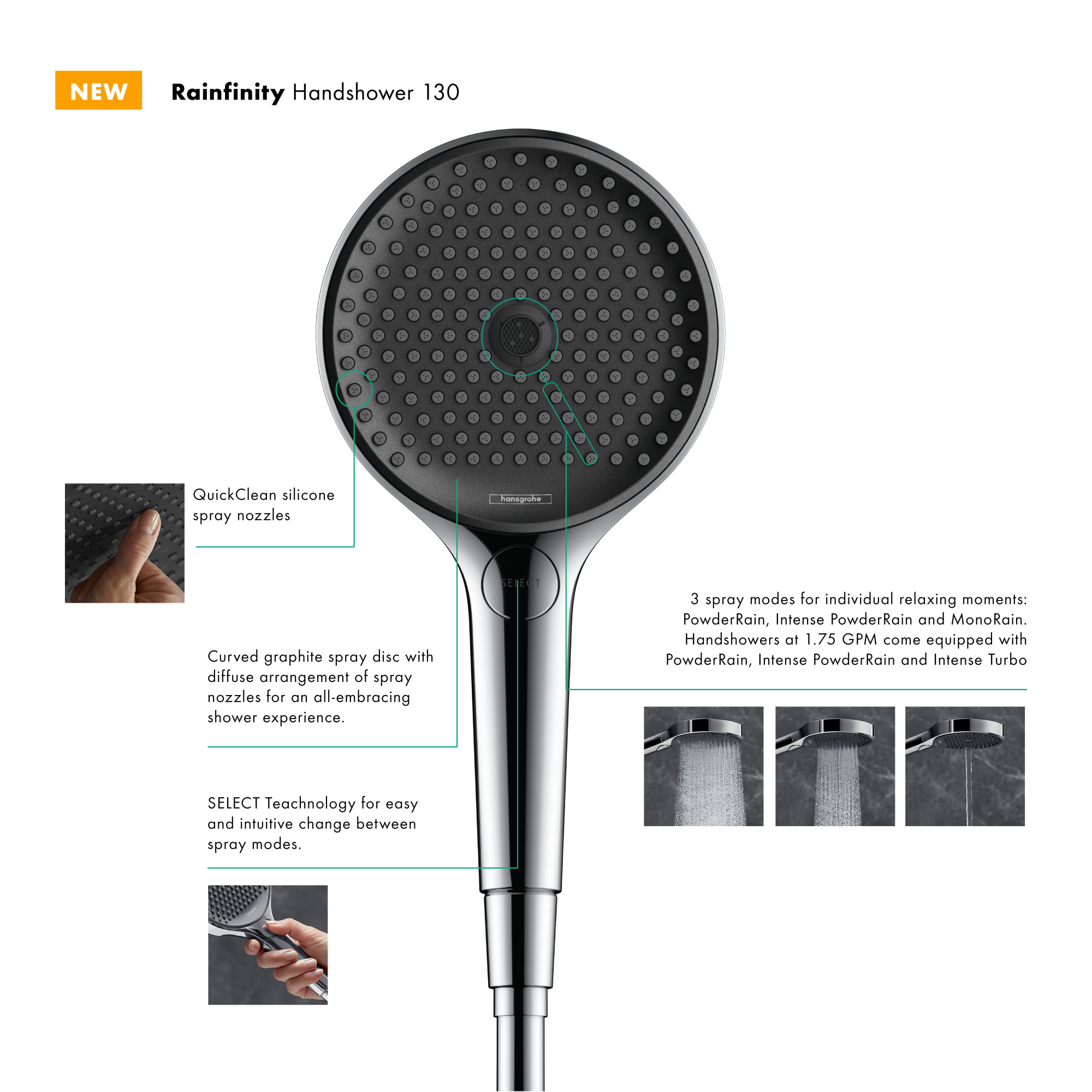 Hansgrohe 26865821 Fixed-Showerhead - View #2
