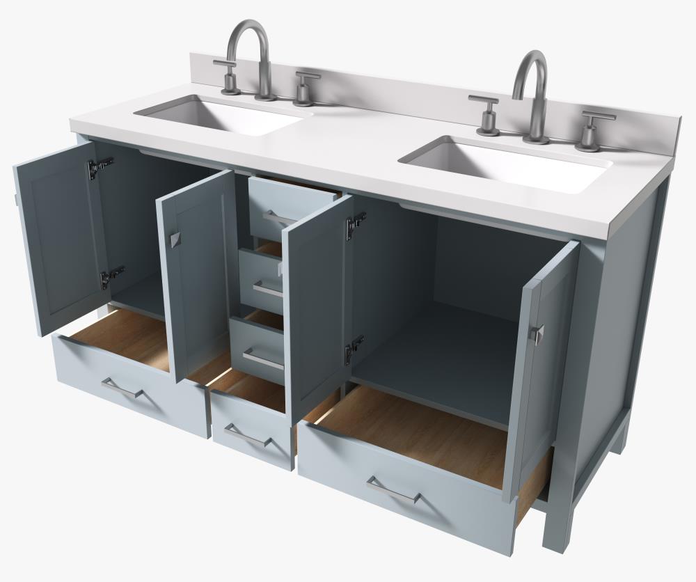 ARIEL A061DWQRVOGRY Bath-Vanity-Combo - View #9