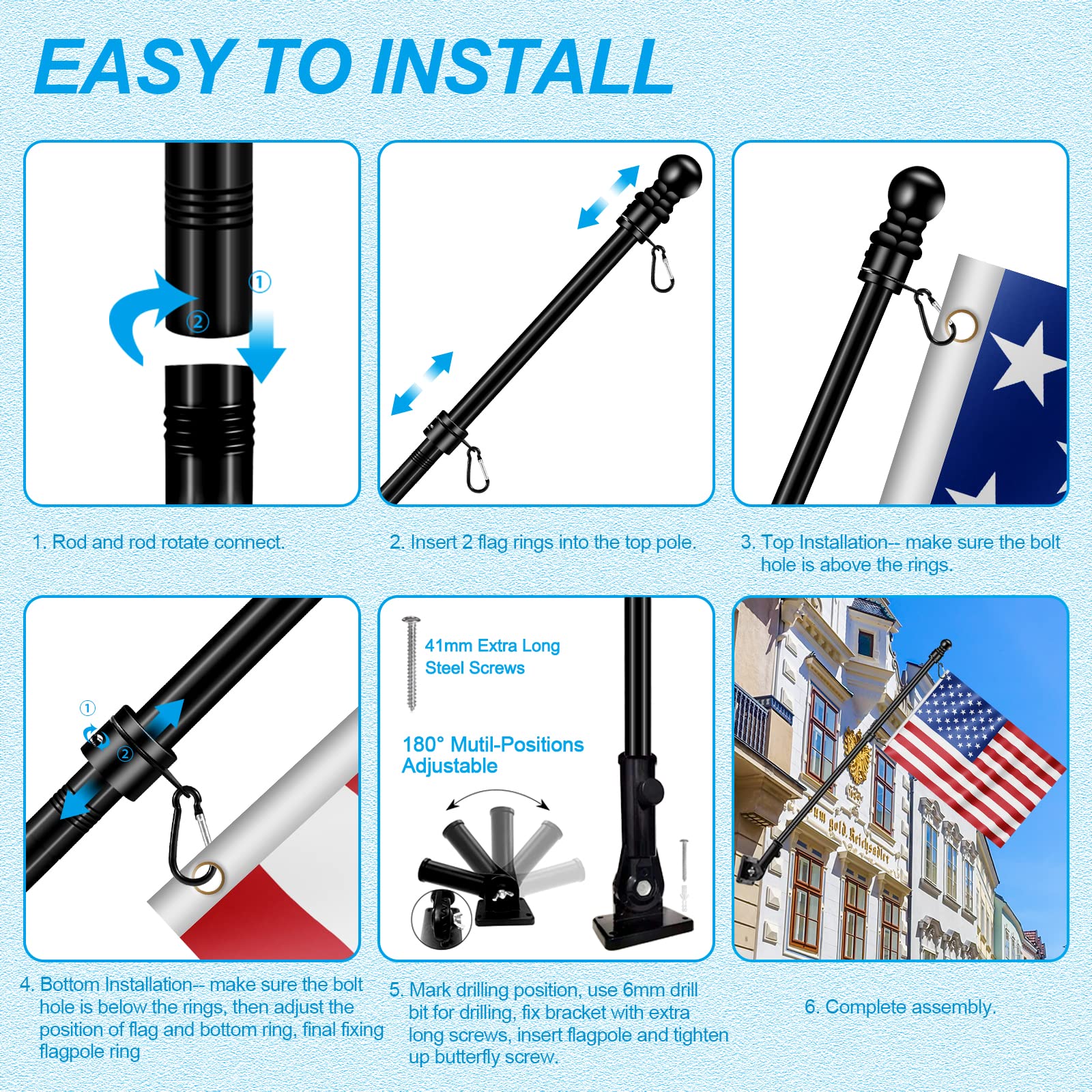 Etokfoks LETR1MPYO Flag-Pole-Accessories - View #3