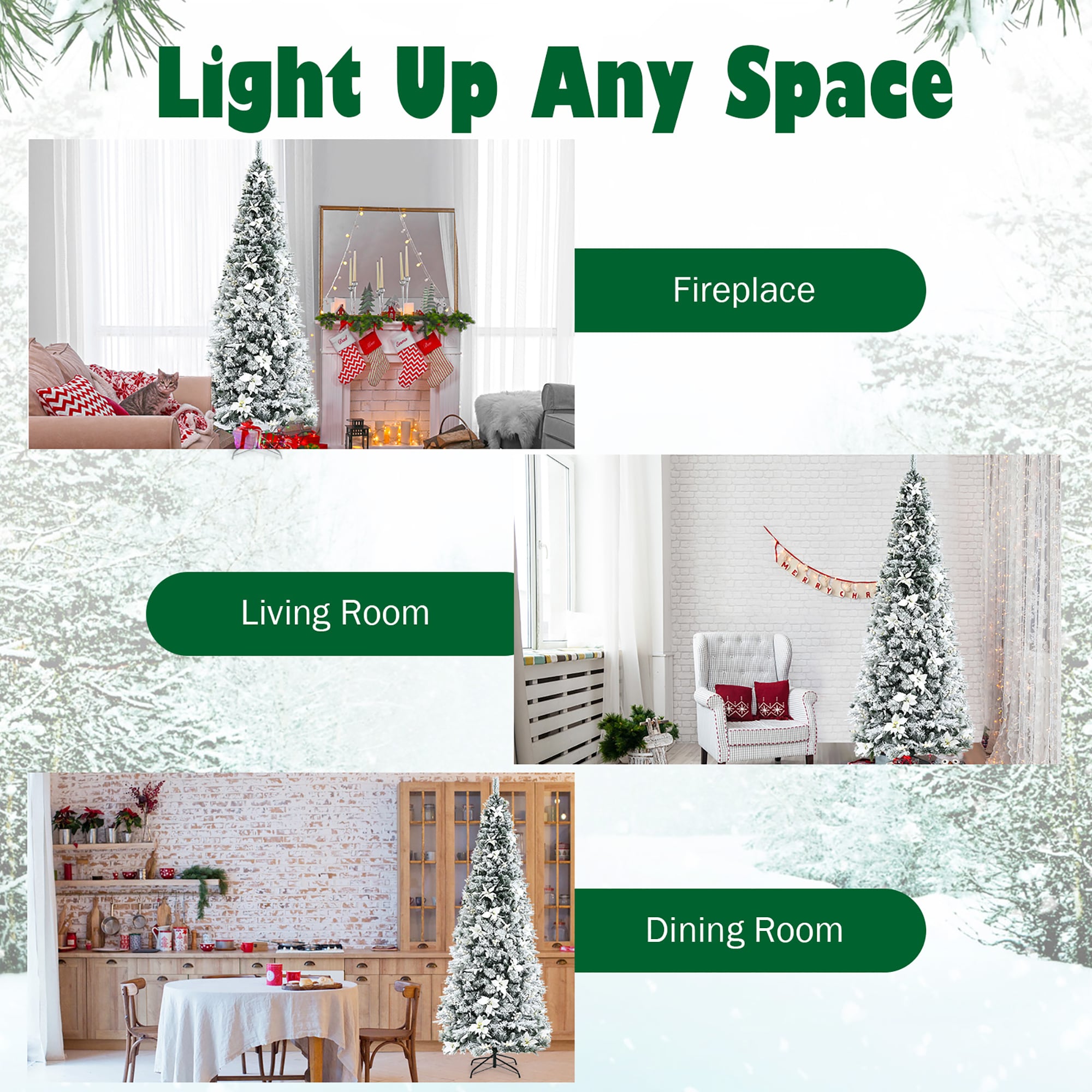 Costway CM23503 Artificial-Christmas-Trees - View #5