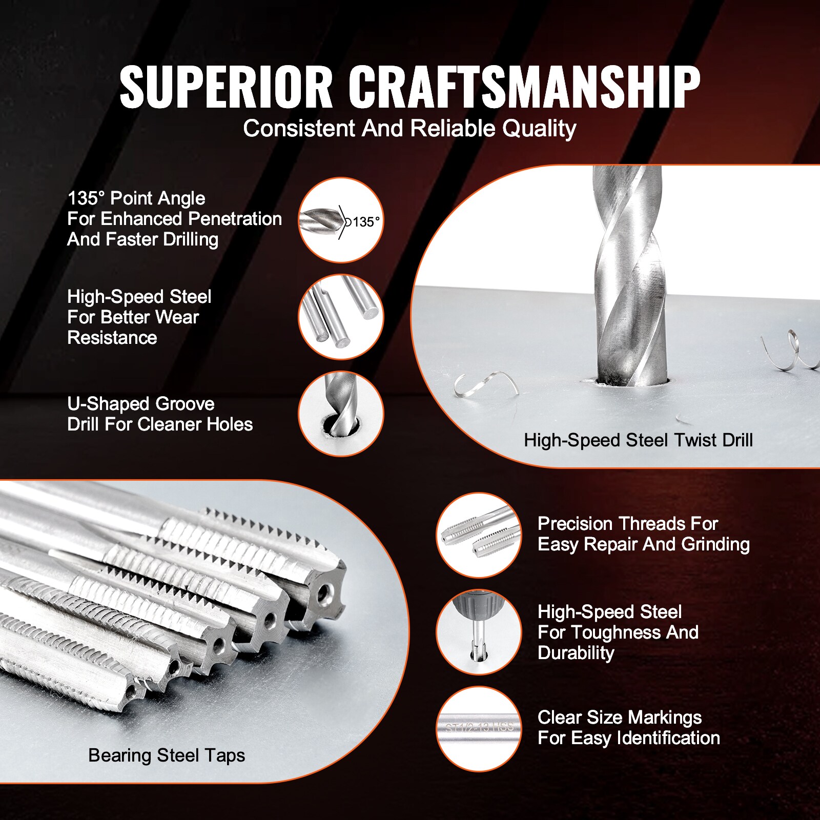 VEVOR SZHMJZSZBYG60OGEZV0 Taps-Dies-Sets - View #6