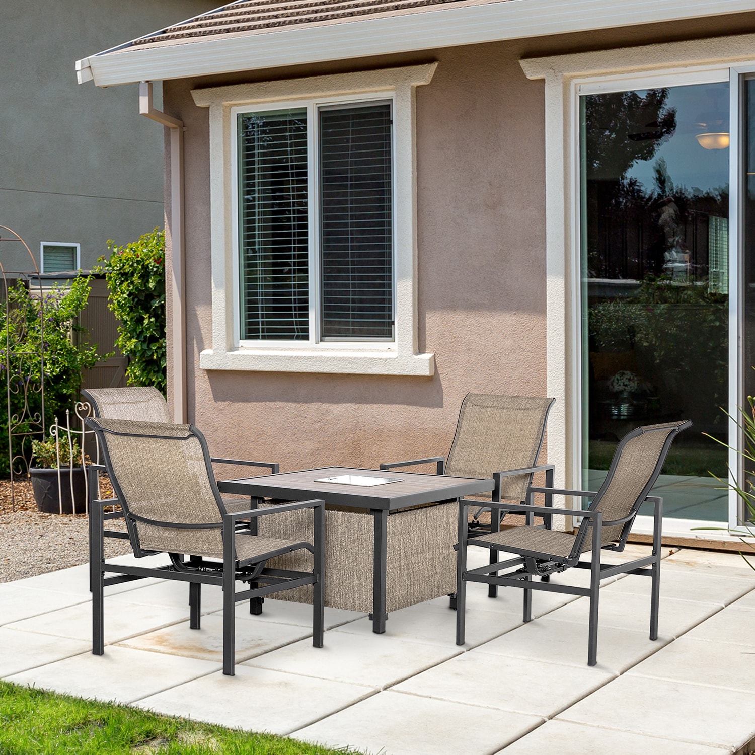 GZMR GM-DH-00046 Patio-Dining-Sets - View #2