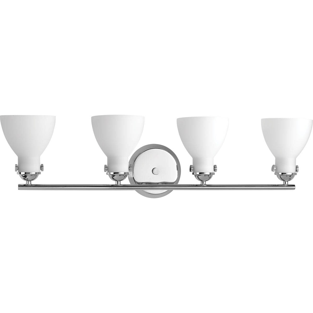 Progress Lighting P2774-15 Fuller 4-Light Polished Chrome Transitional Vanity Light