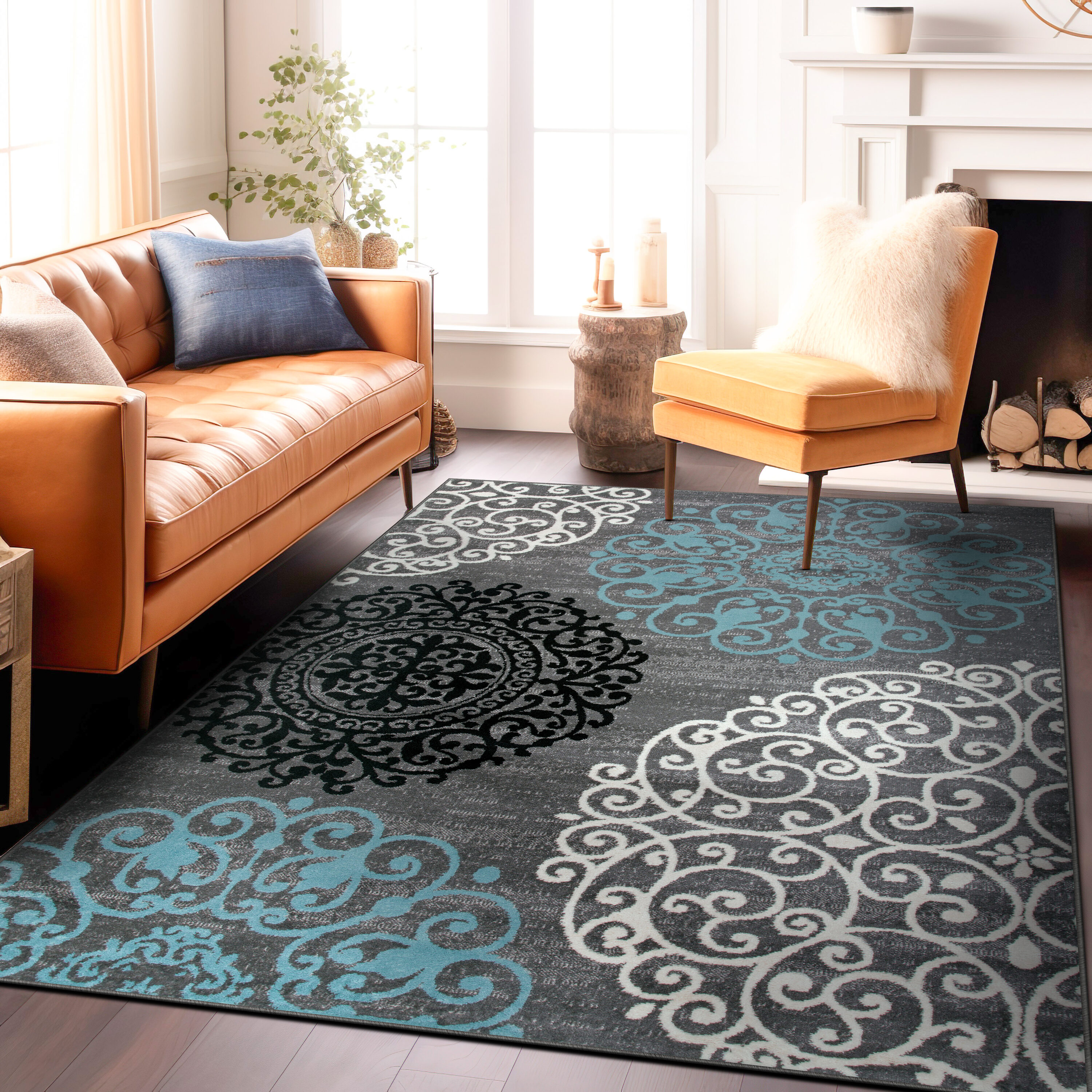 World Rug Gallery 303GRAY8X12 rugs - View #6
