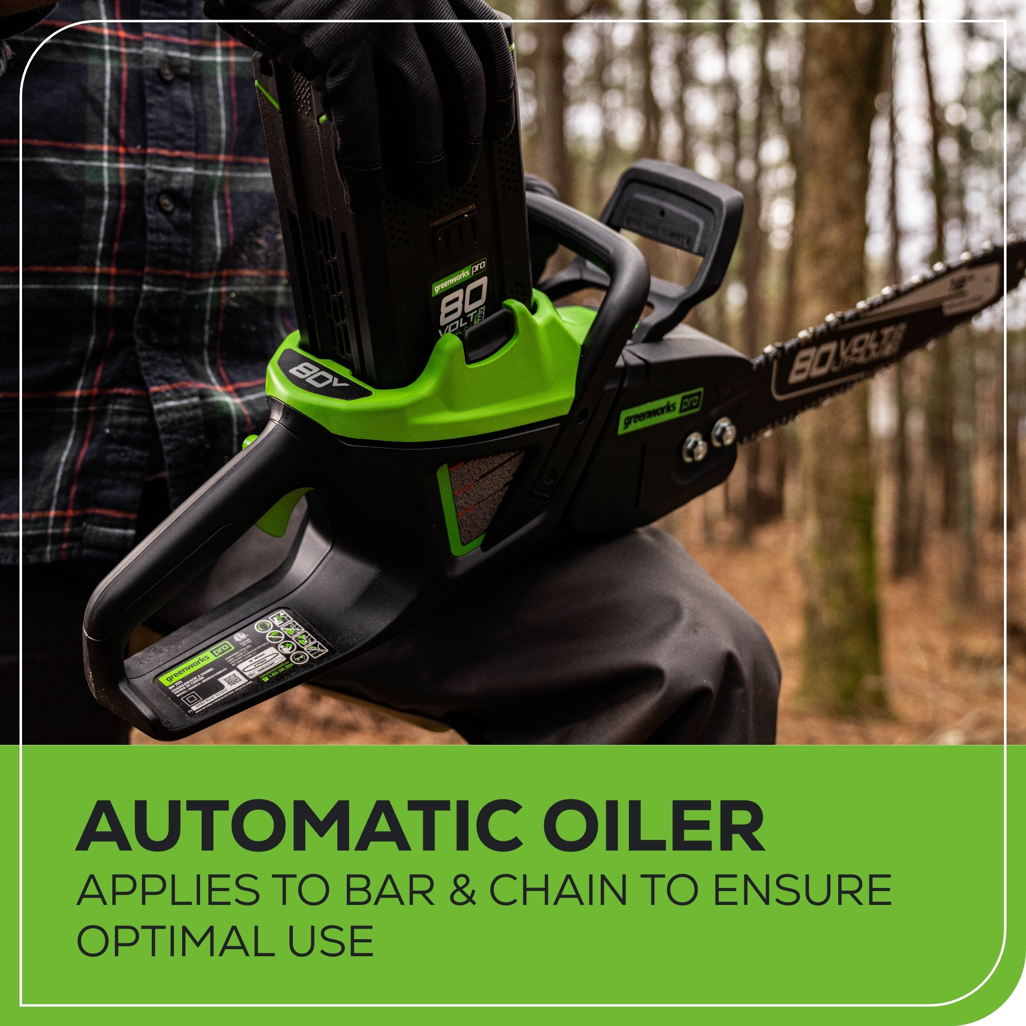 Greenworks CS80L03 Cordless-Chainsaw - View #7