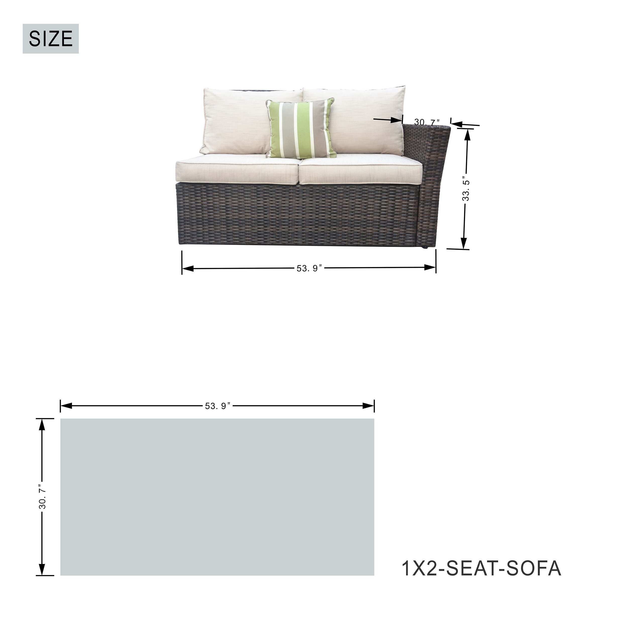 Moda Furnishings 1403-1106R-G Patio-Conversation-Sets - View #10