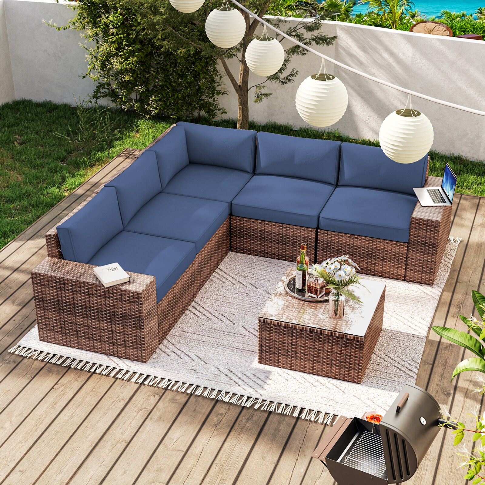 AOXUN G12039BUAB-PCS6 Patio-Conversation-Sets - View #2