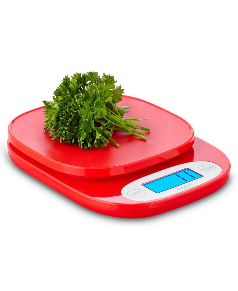 Ozeri ZK12-R Pro Digital Kitchen Food Scale, 1g/12 lb, Red Engine