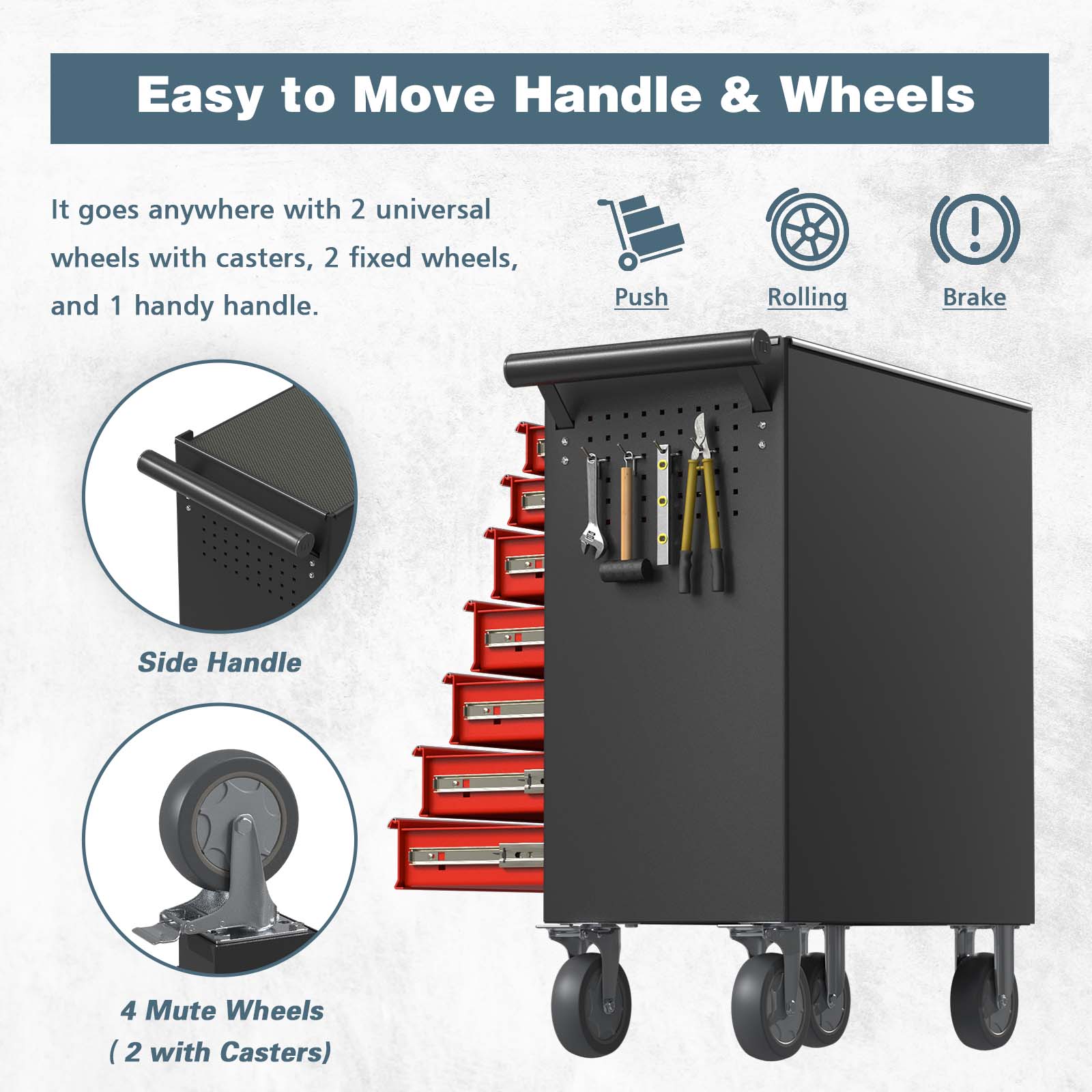 RaDEWAY TH111209-BKRD Tool-Cabinets - View #6