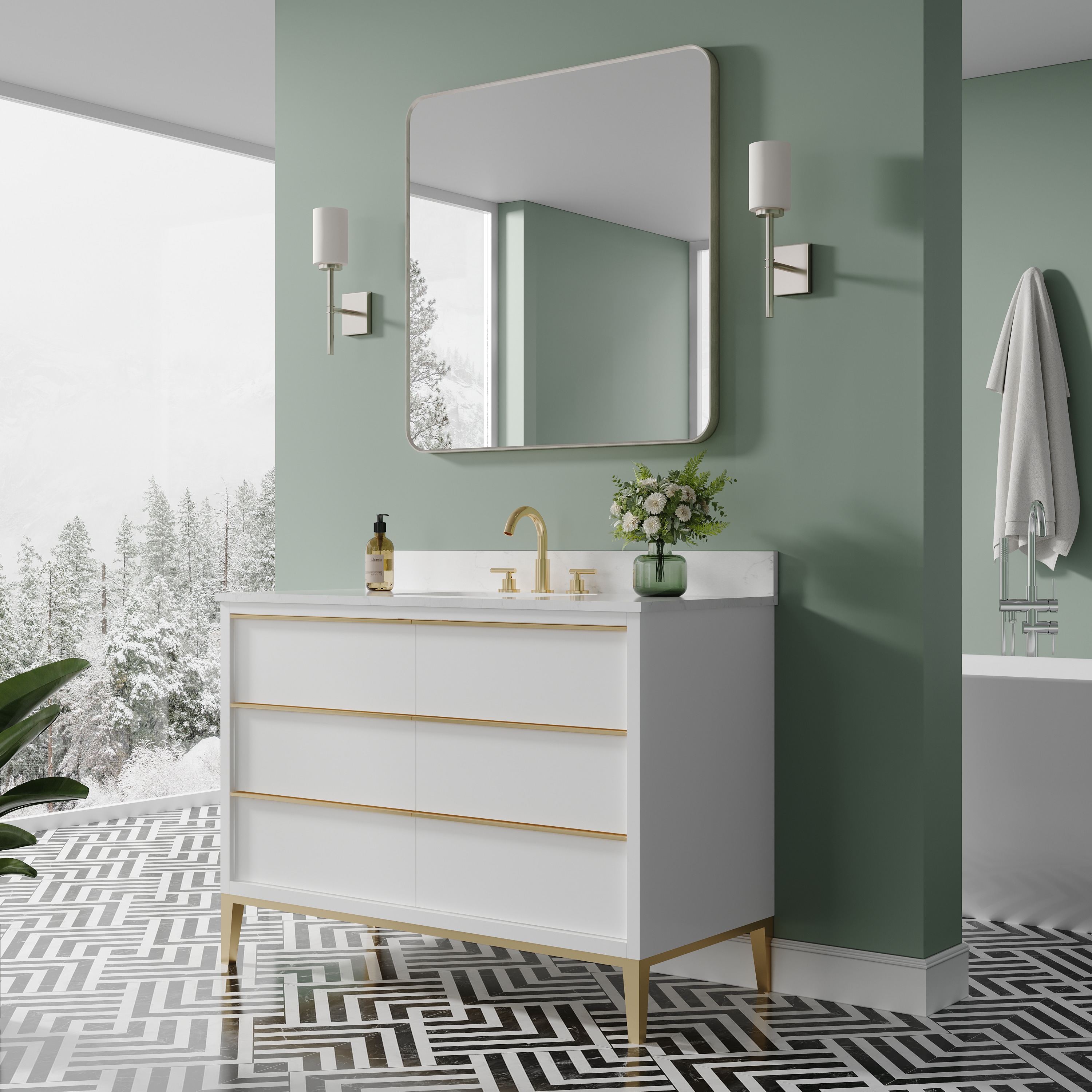 Forclover TAK-MCSA1620 Framed-Bath-Mirrors - View #2