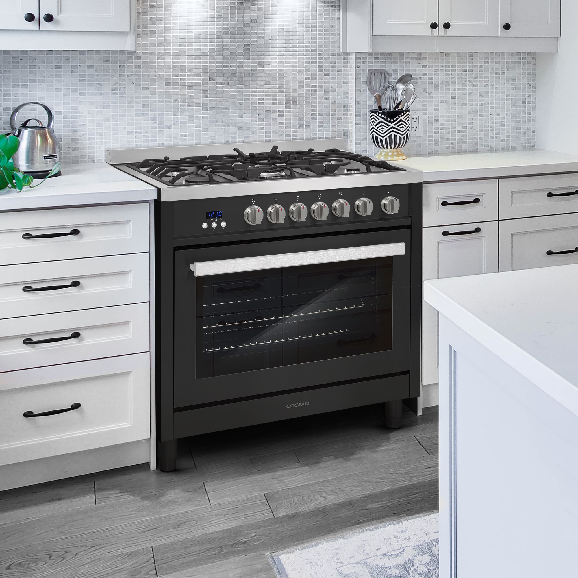 Cosmo COS-965AGFC-BKS Freestanding-Gas-Ranges - View #2