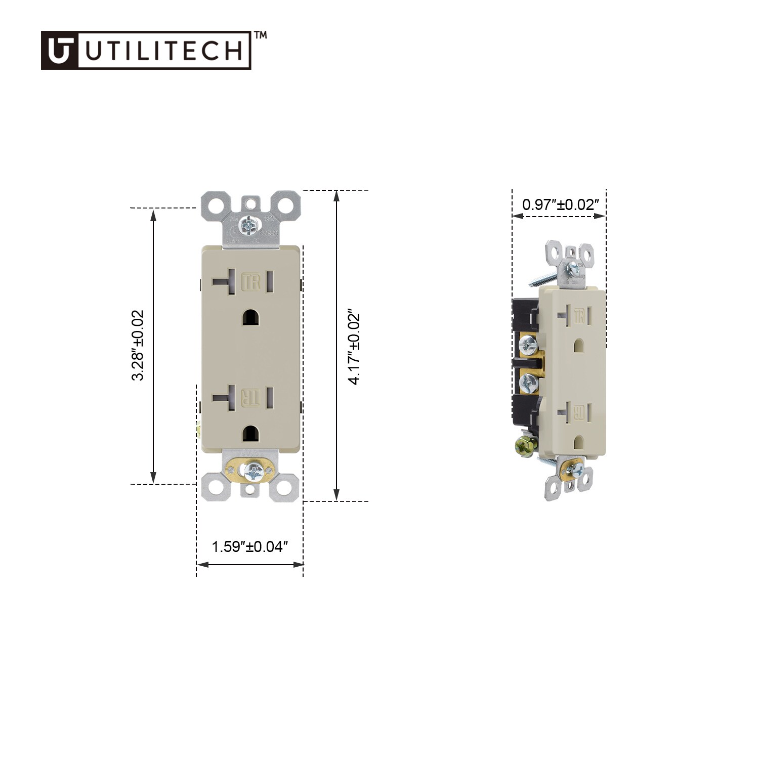 Utilitech 2008-LA10 receptacles - View #3