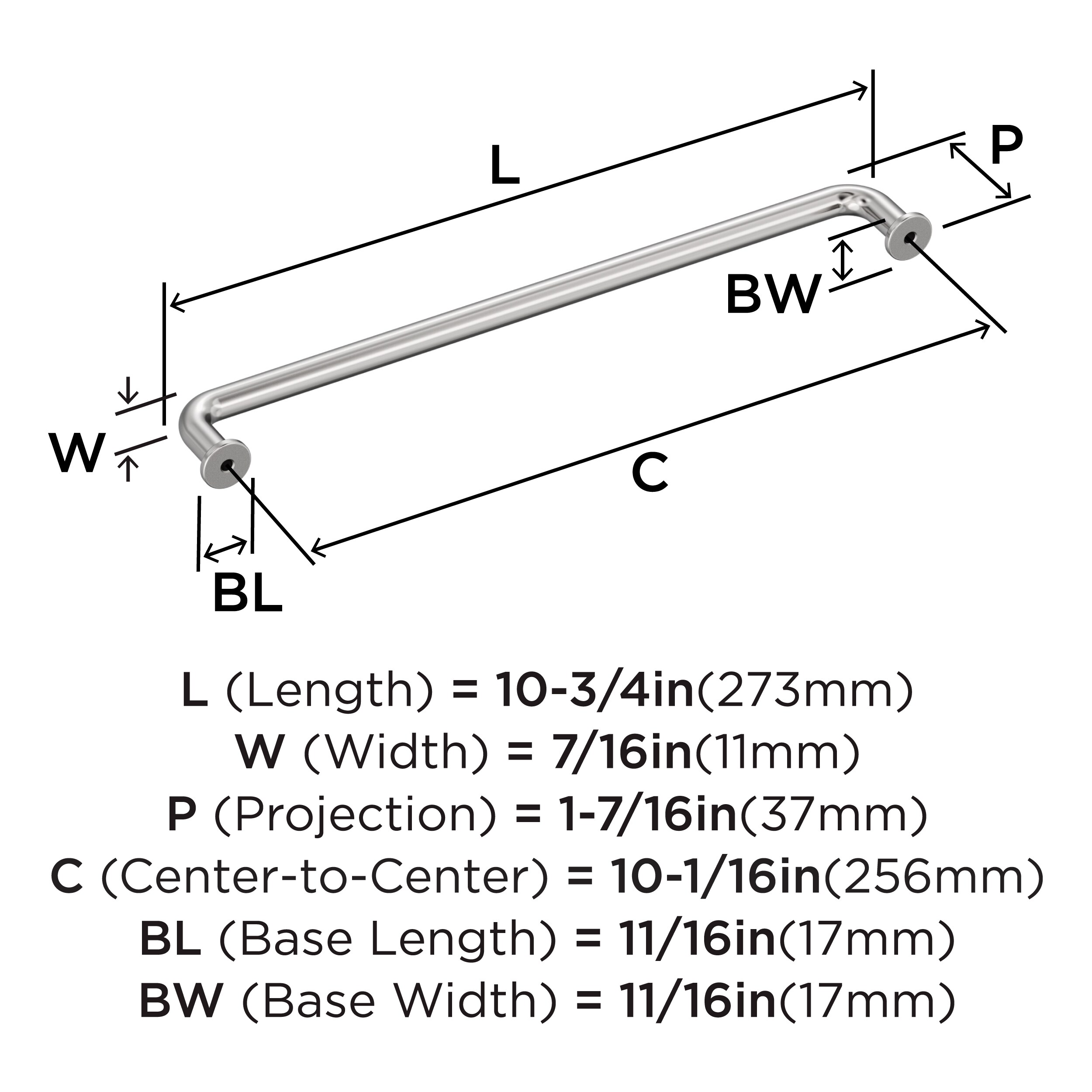 Amerock BP3696426 Cabinet-Pulls - View #3