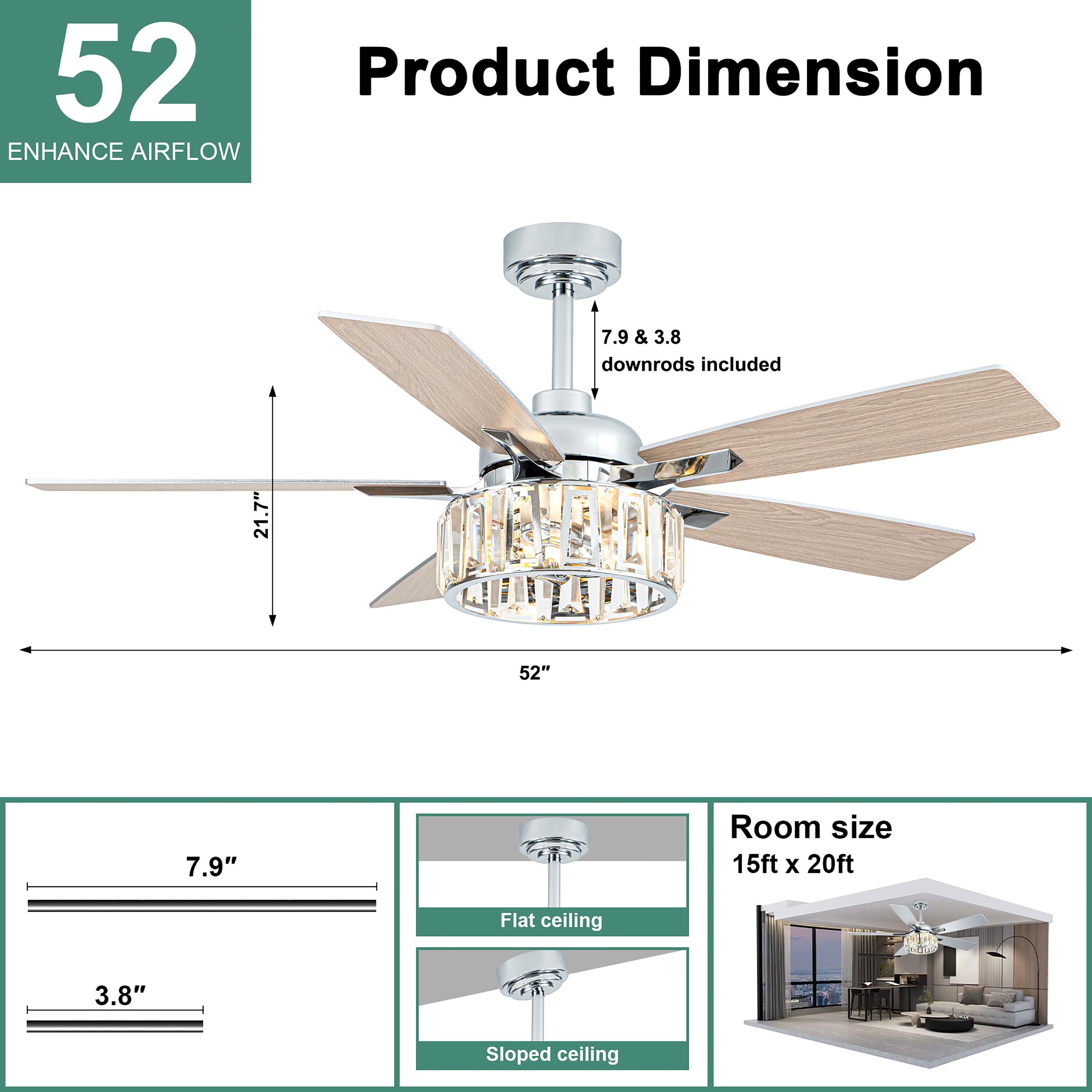 Cusp Barn CS52P26MD Ceiling-Fans - View #8