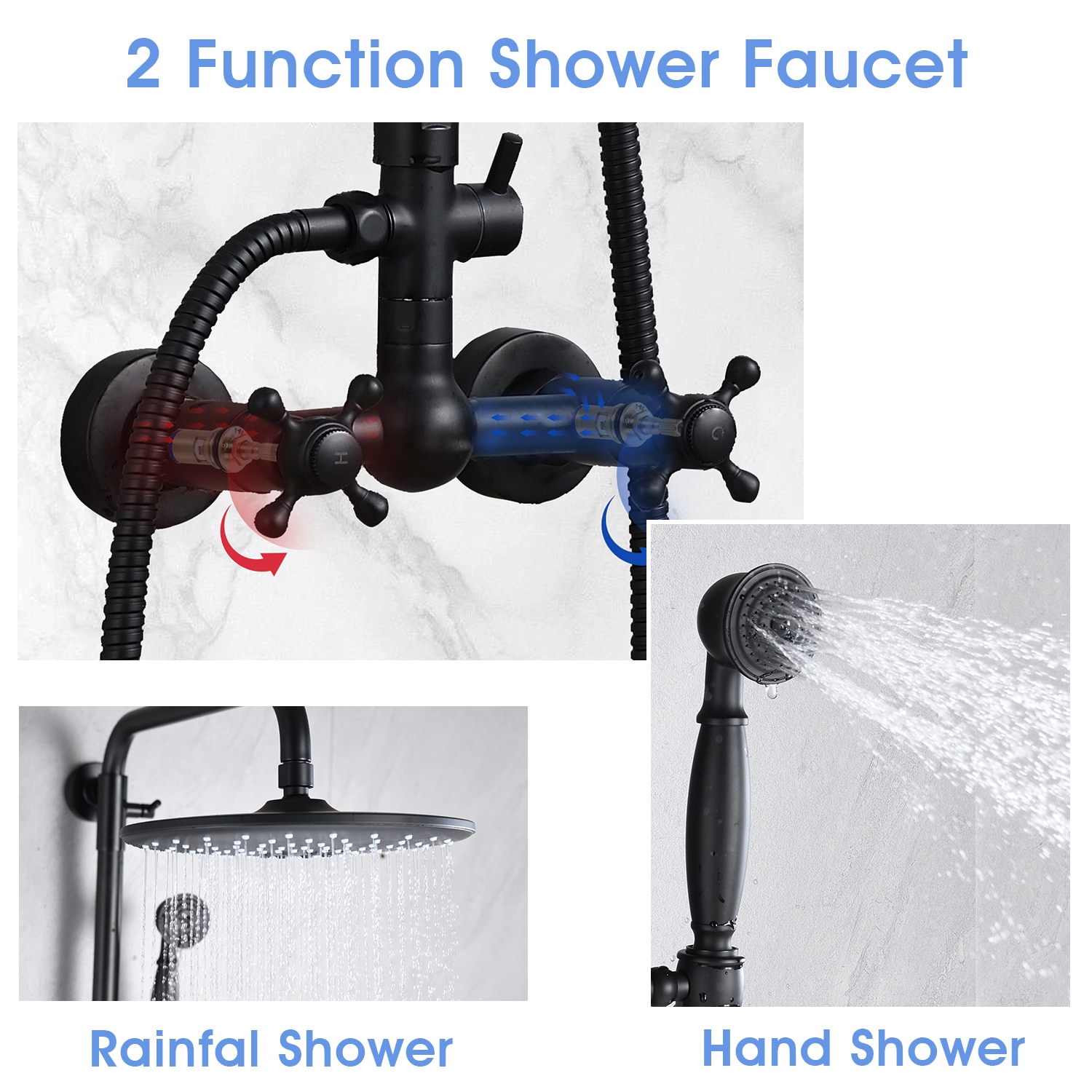 Fapully FA-S-1012B Showerhead-Bar-Panels - View #4