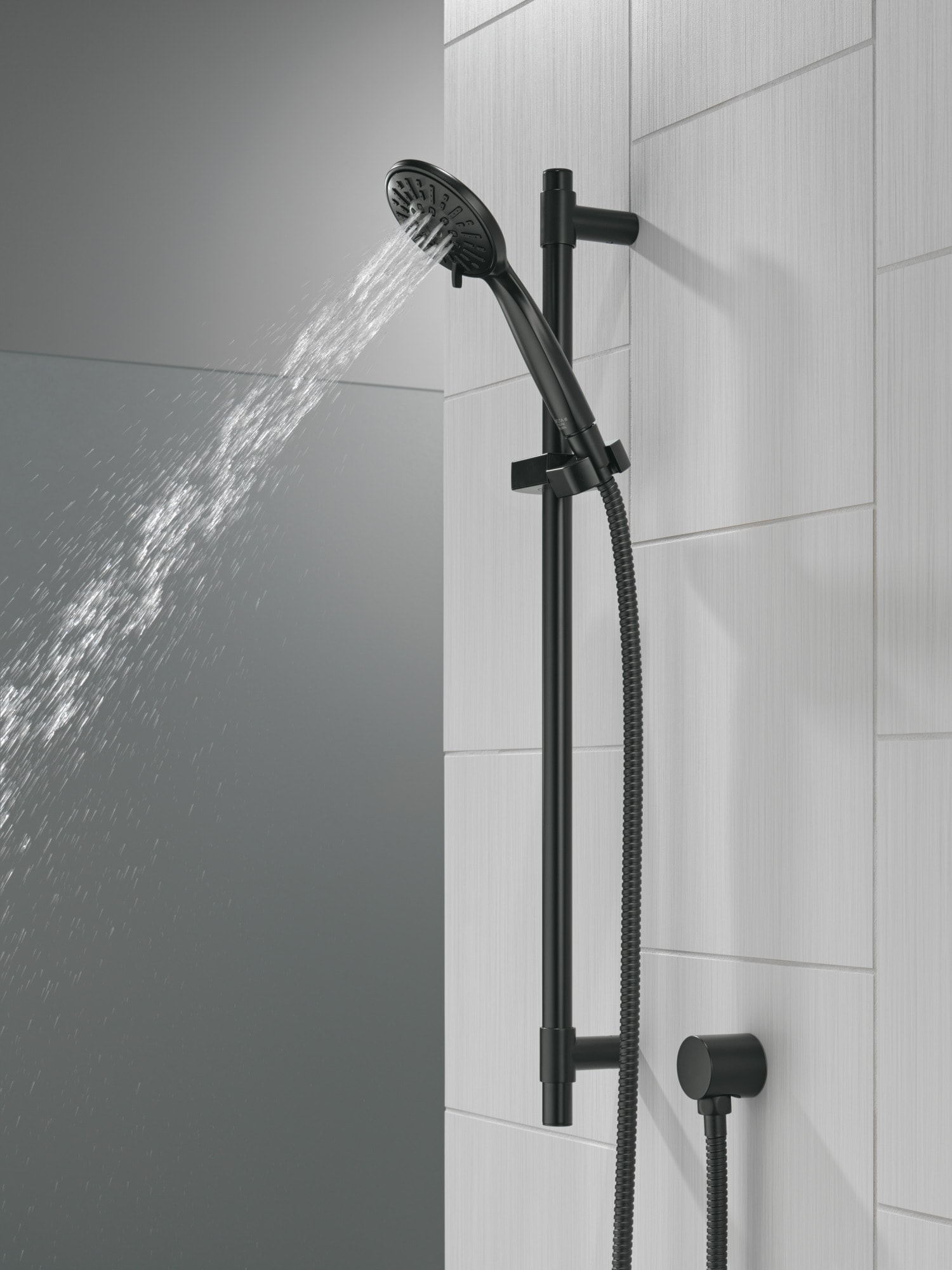 Matte Black Adjustable Wall Mounted Handheld Shower System