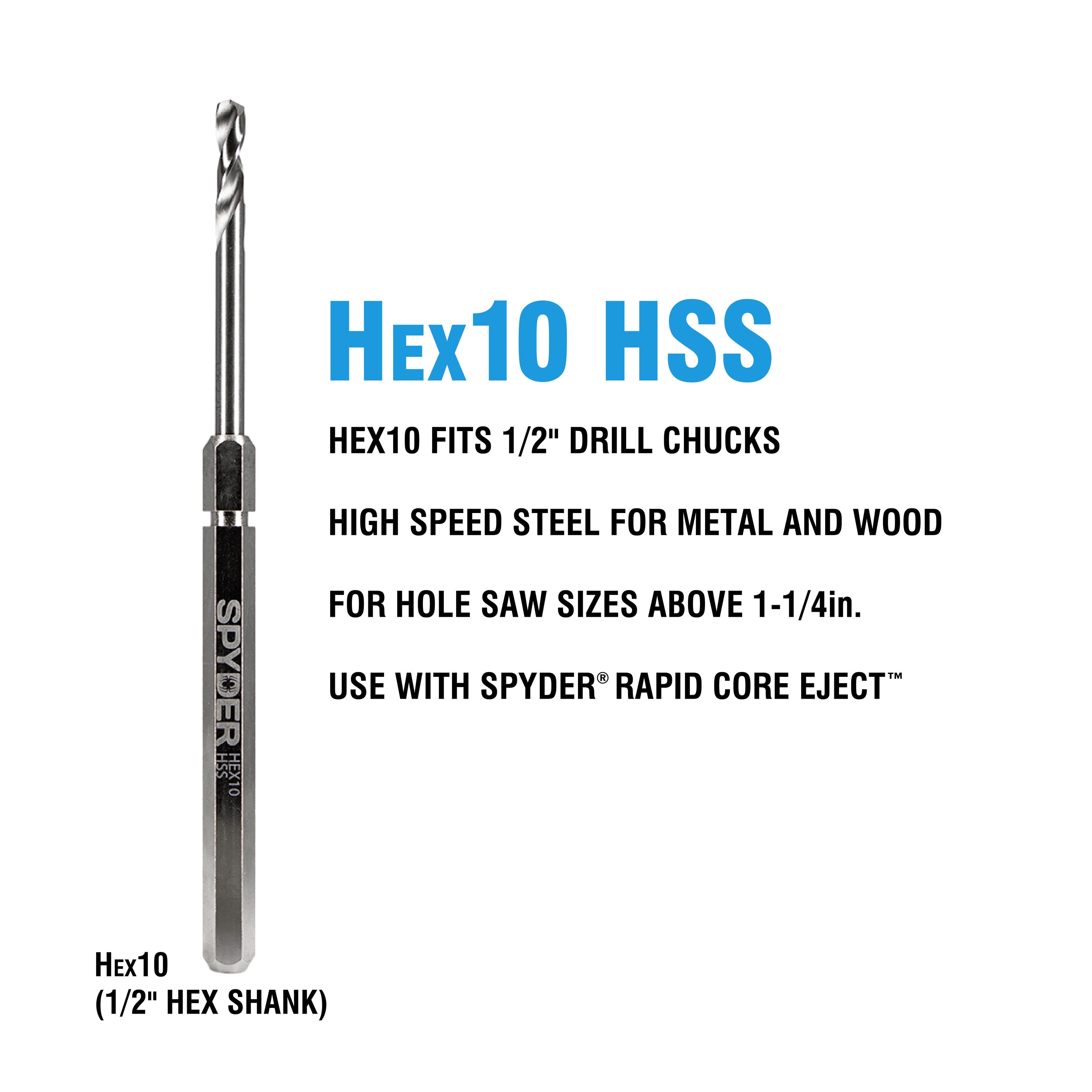 Spyder 600646-10 Pilot-Bits-Hole-Saws - View #4