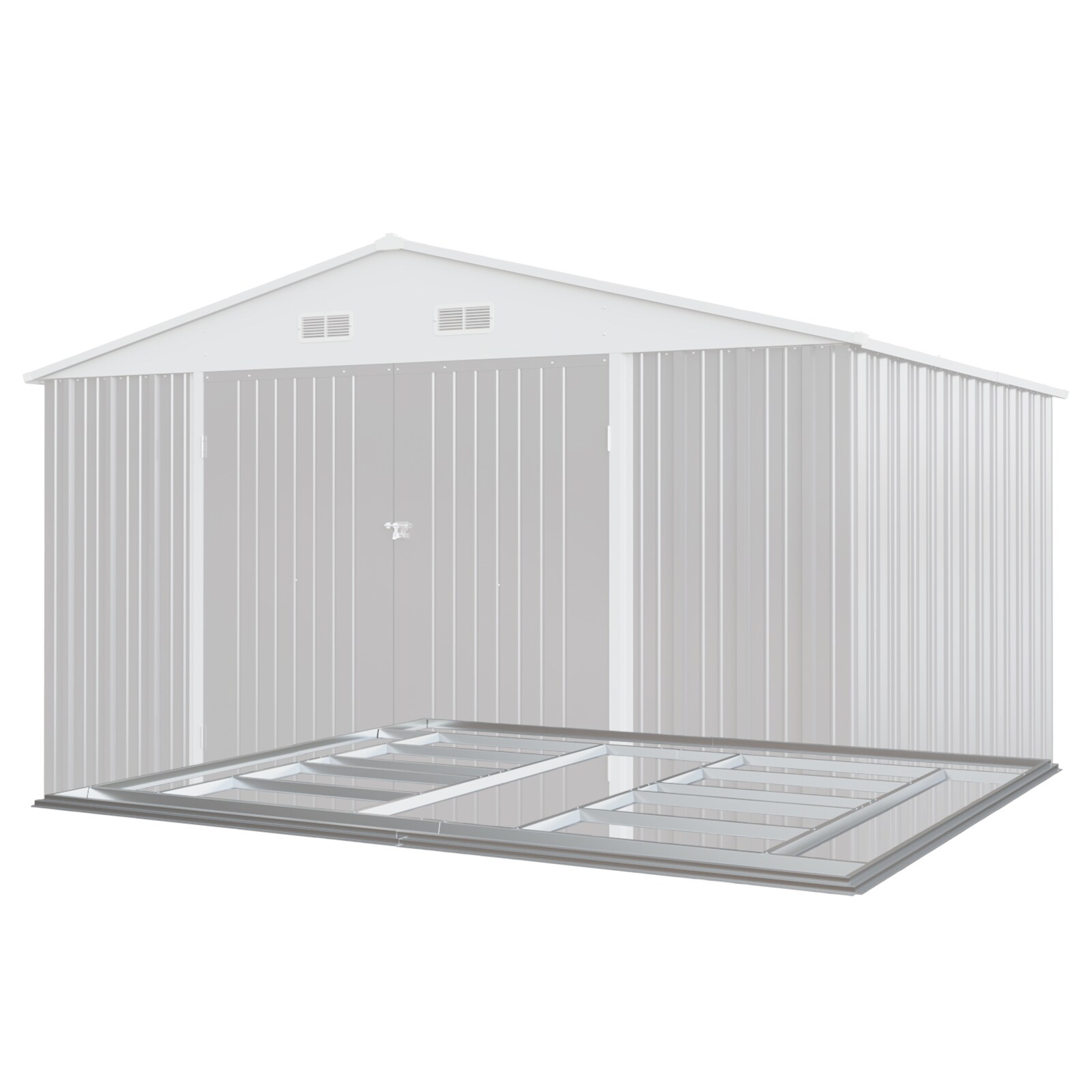 Patiowell WES-PS22-108GYF Metal-Storage-Buildings-Sheds - View #5