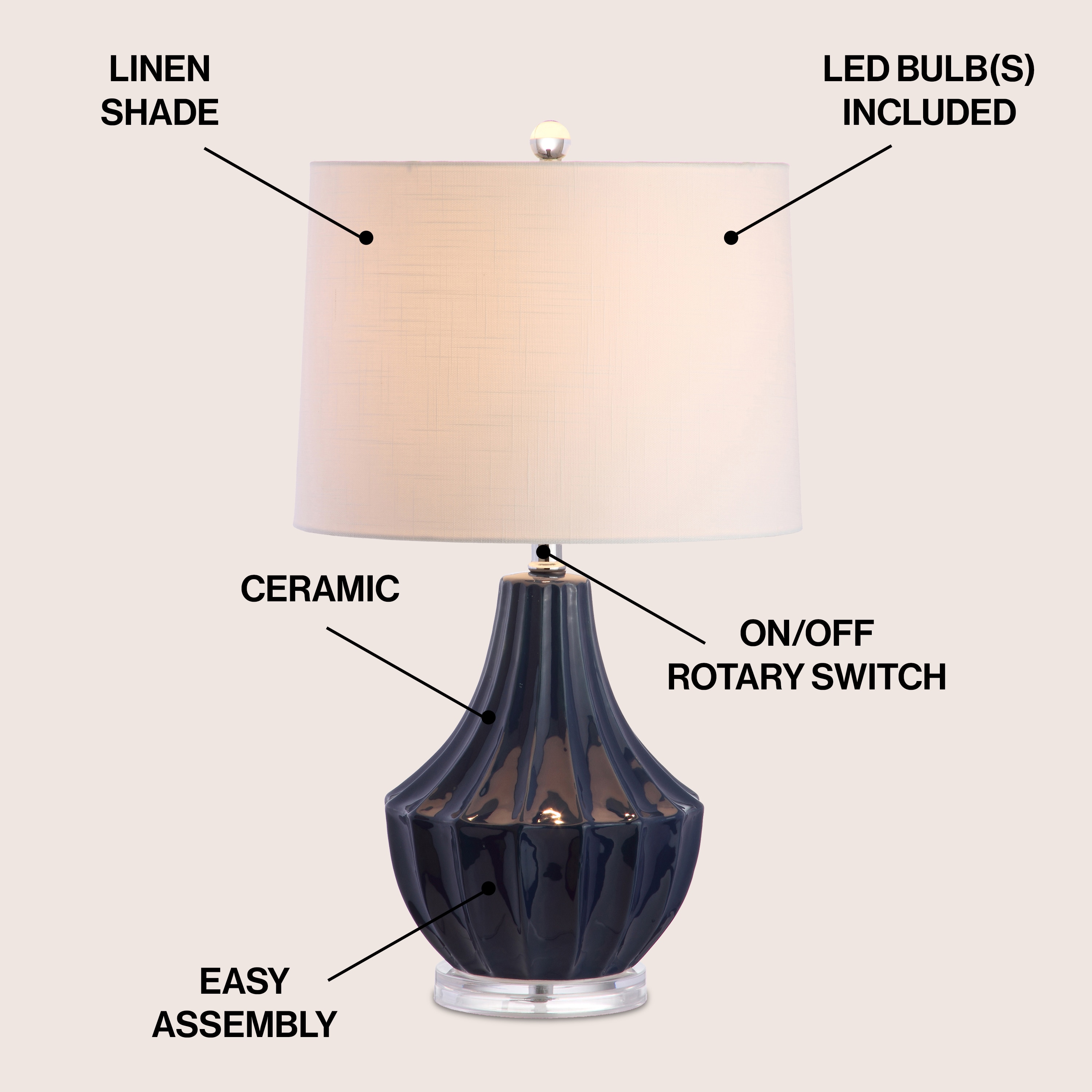 JONATHAN  Y JYL8018A Table-Lamps - View #3