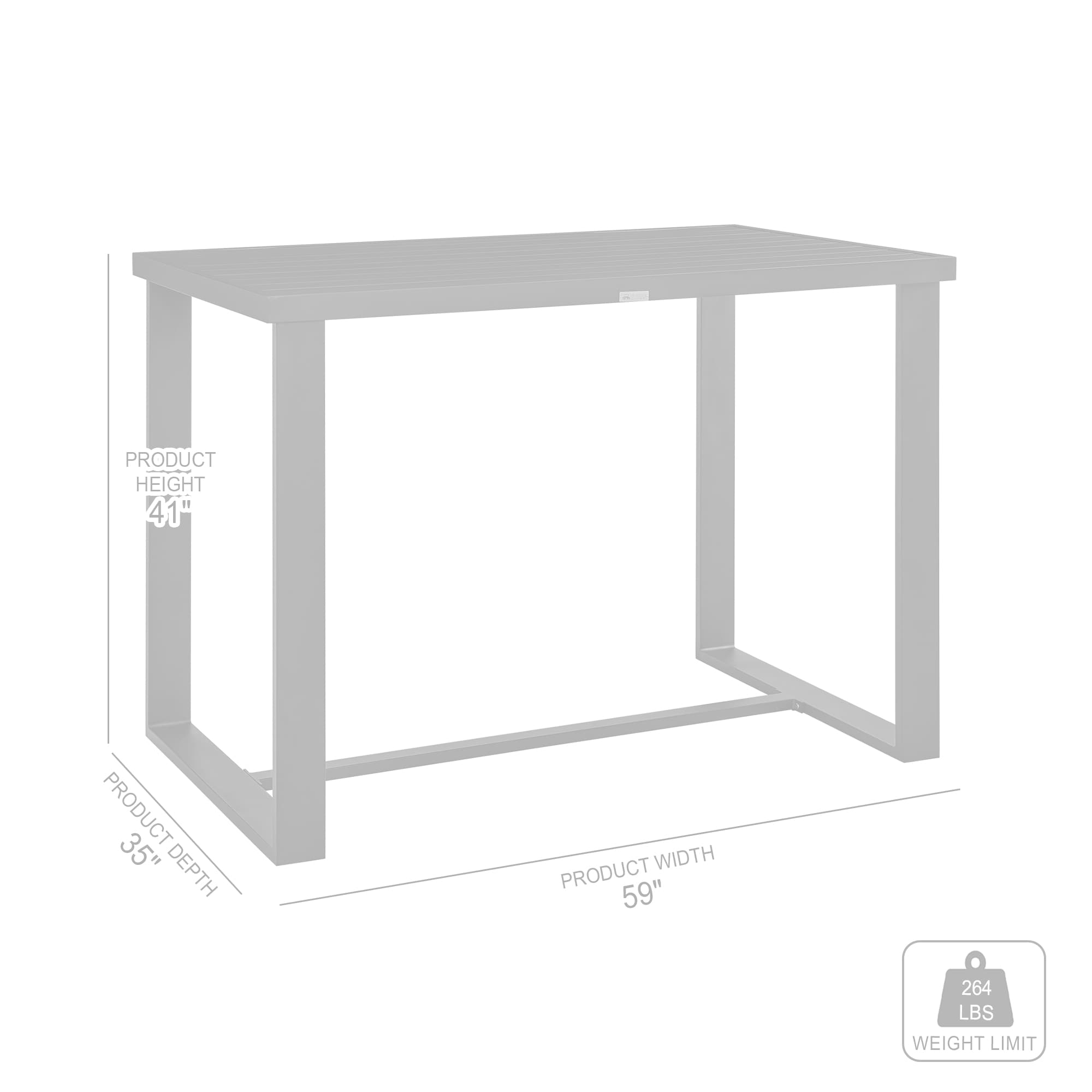 Armen Living 840254333123 Patio-Tables - View #6