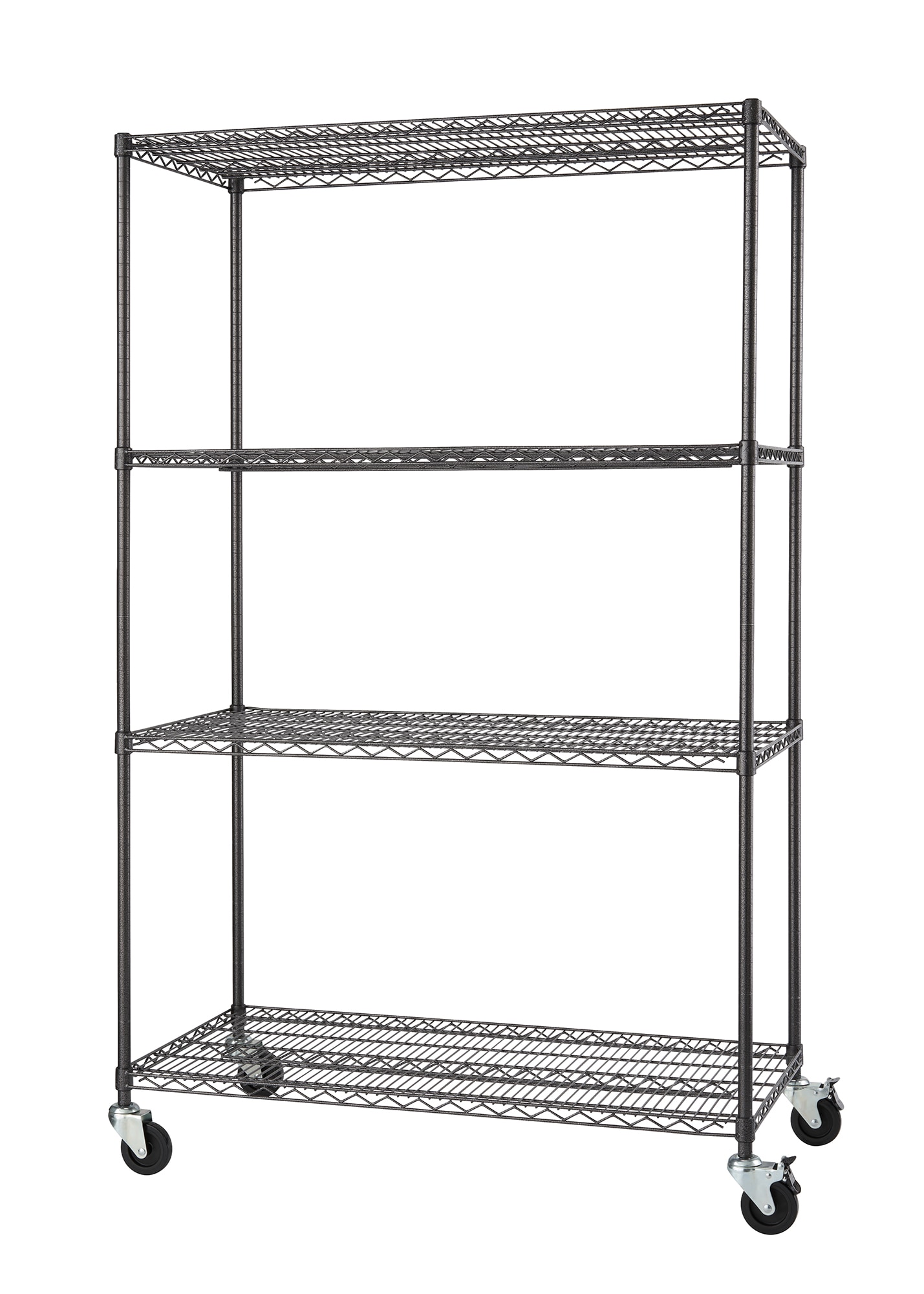 TRINITY Steel Heavy Duty 4-Tier Utility Shelving Unit (48-in W x 24-in ...