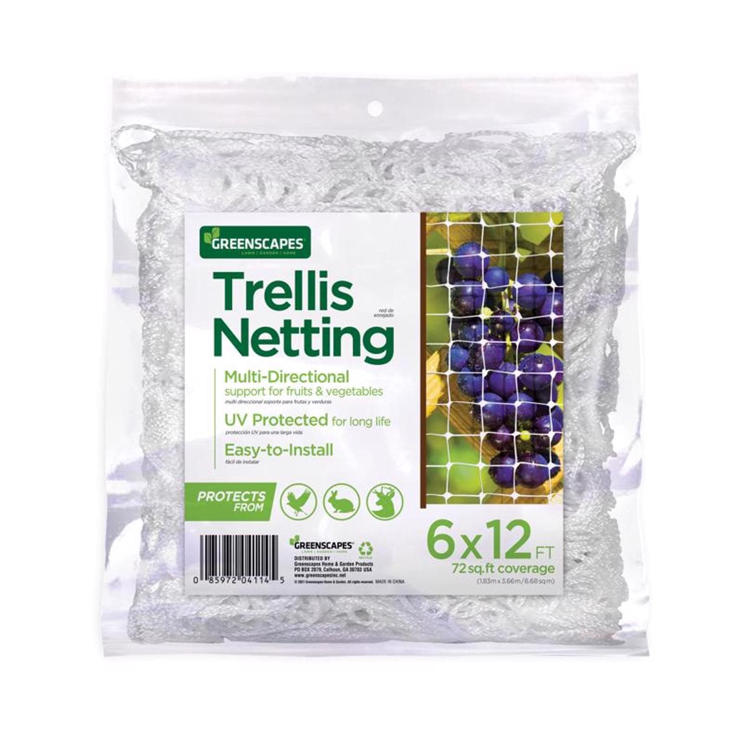 Greenscapes  12 ft. L X 6 ft. W 1 pk Trellis Netting 1PK