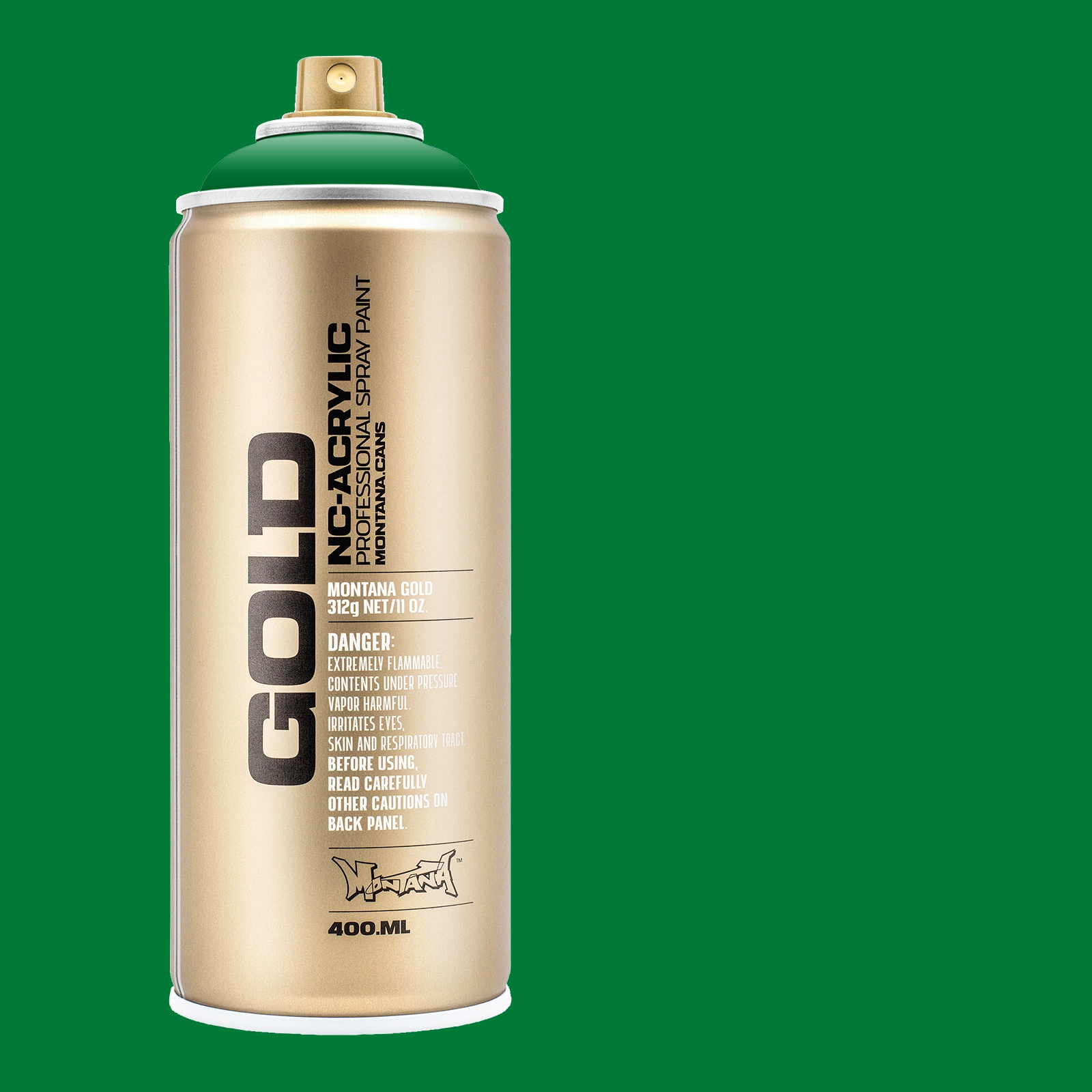 Montana Cans MXG-S6010 GOLD Matte Shock Green Spray paint ( NET WT. 11-oz )