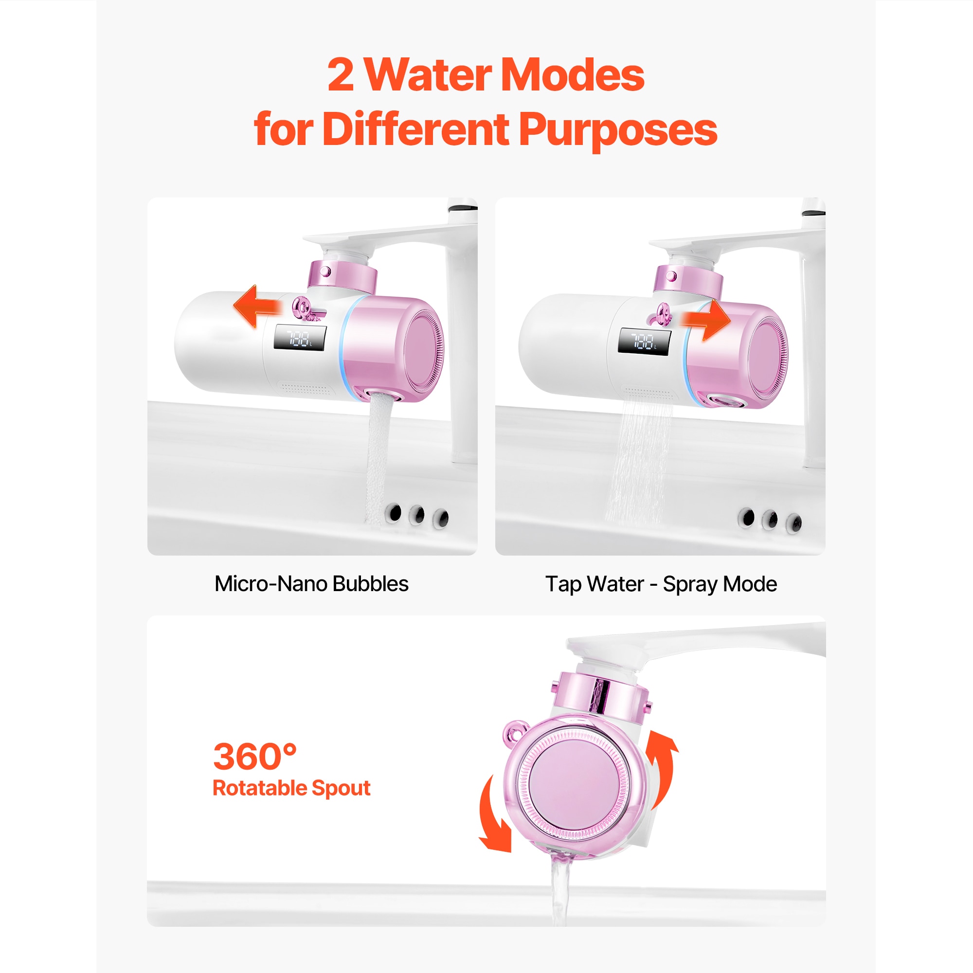 VEVOR SCMRHFXLSLTL07642V0 Faucet-Mount-Filters - View #5